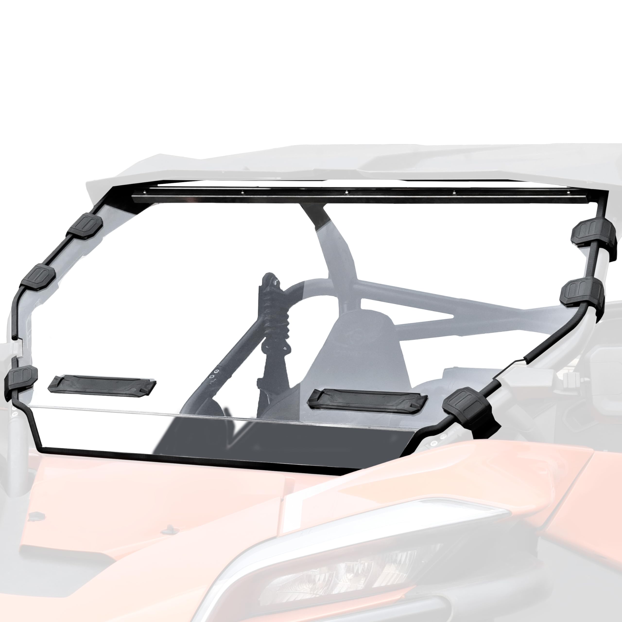 SAUTVS Full Windshield for CFMOTO ZForce 950 20-24, Hard Coat Poly Clear Vented Front Full Windscreen for CFMOTO ZForce 950 H.O.