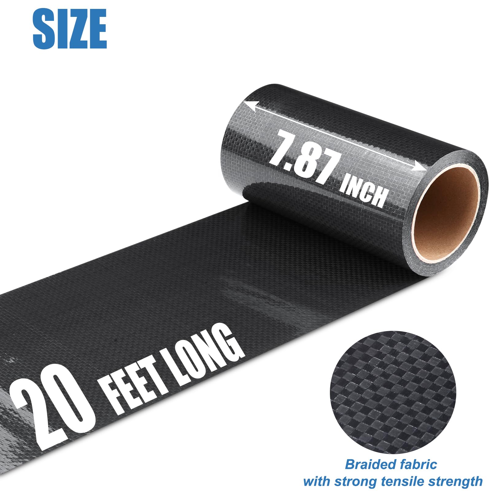 Rv Underbelly Tape, 7.87'' X 20' Rv Underbelly Material, Waterproof Tape With Permanent Sealing Adhesive For Rv, Camper Travel T