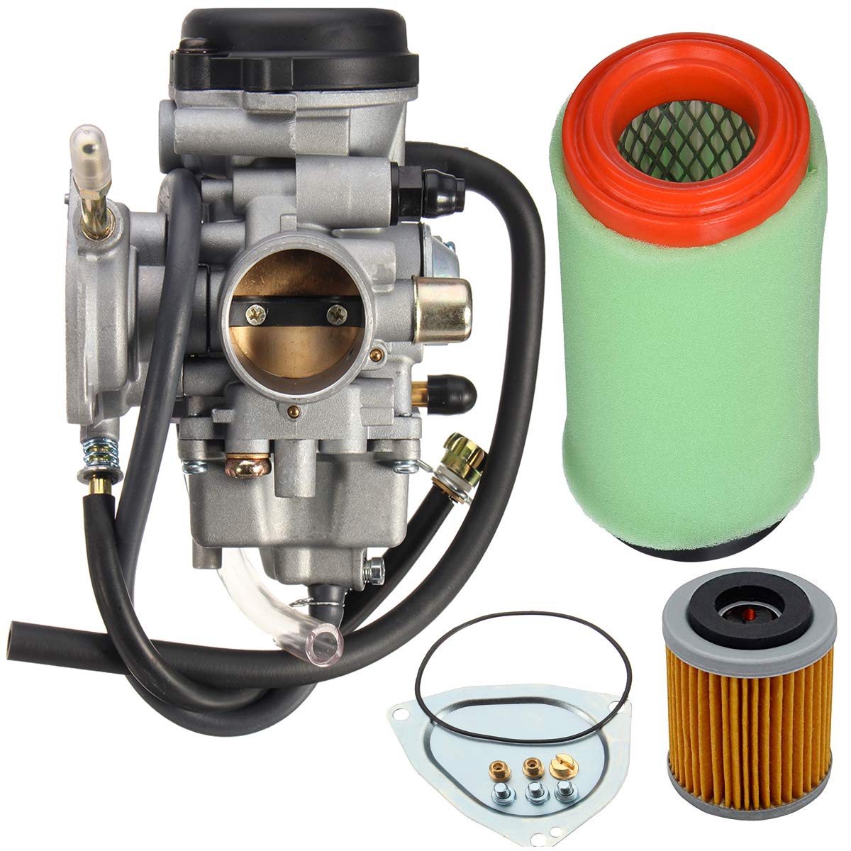 Carburetor For Yamaha Big Bear 400 250 Yfm400 Yfm-400 Yfm400S 2Wd 4Wd 2000-2004 With Air Fiter Oir Fiter