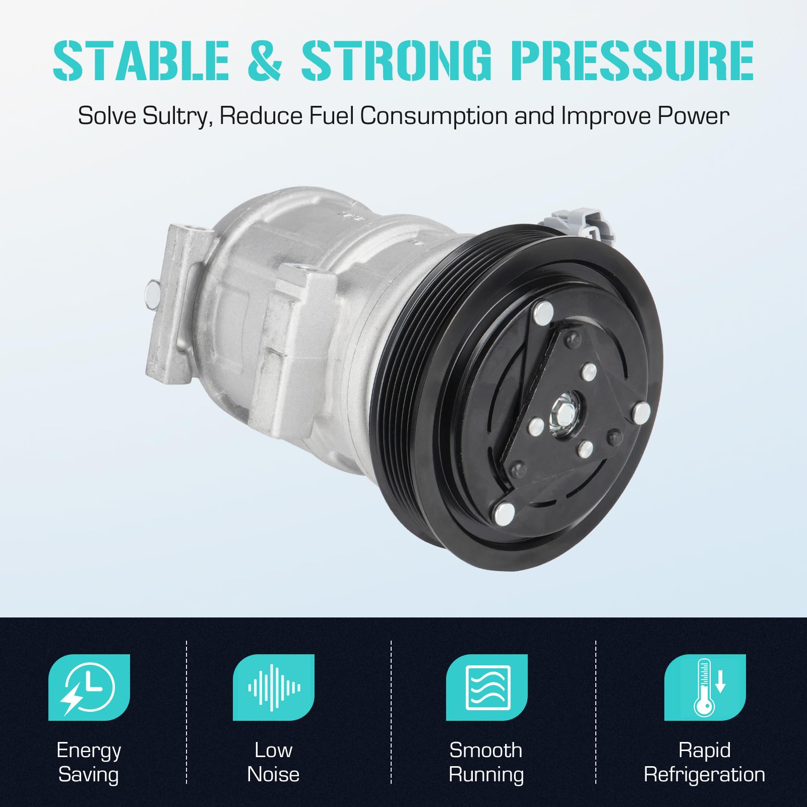 AC Compressor with A/C Clutch Fit for Acura TL 3.2L 2004 2005 2006 2007 2008 & 3.5L 2007 2008, MDX 3.5 2003-2006, for Honda Odys