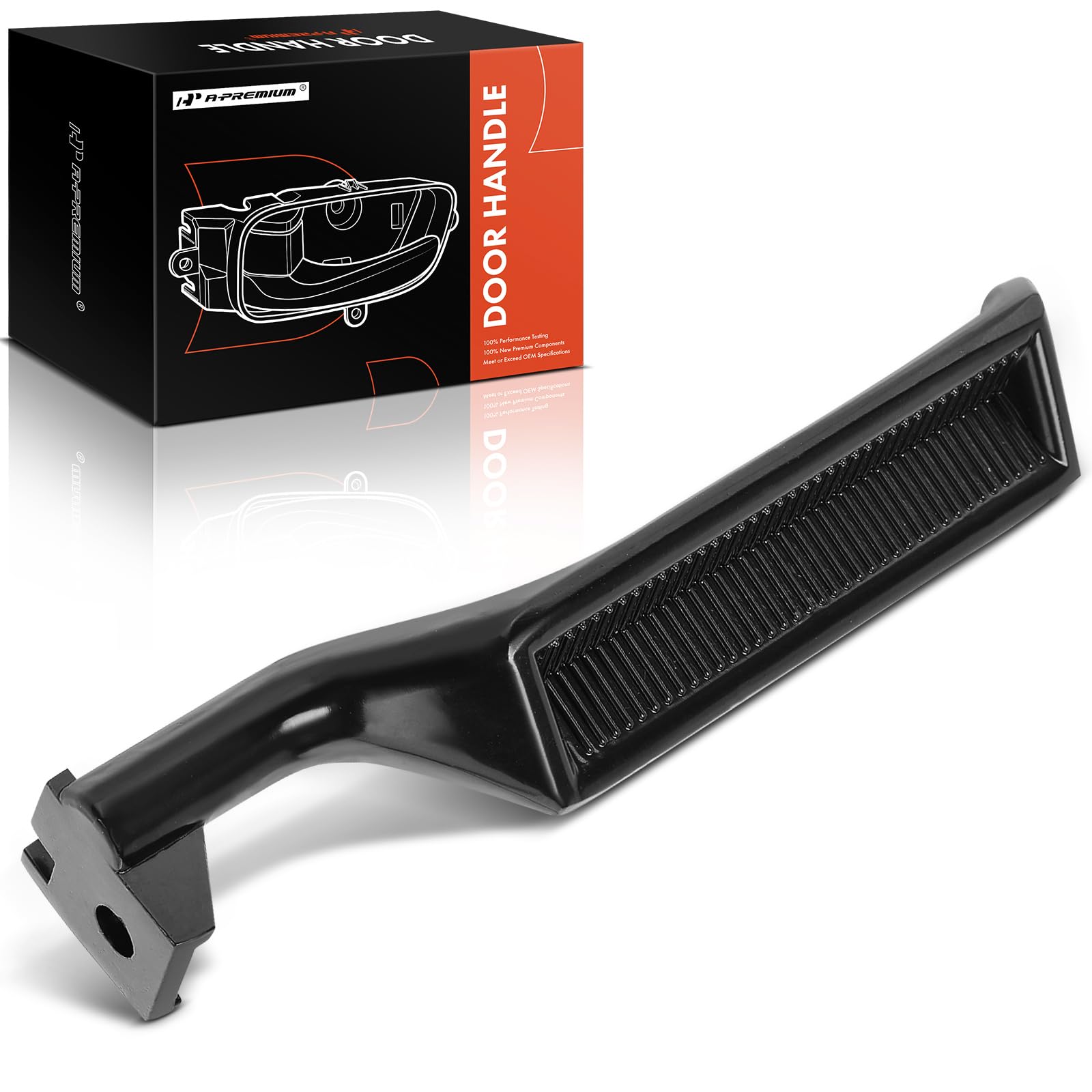 A-Premium - Interior Metal Door Handle Front Rear Right Passenger Side - Compatible with 1987-1997 Ford F150 F250 F350 Bronco F5