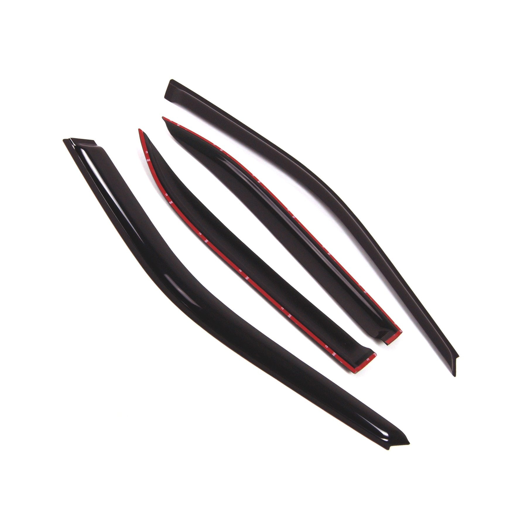 Tuningpros Outside Mount Window Vent Visors Rain Guards Compatible With Honda Civic Sedan 1996-2000 | Side Window Wind Deflector