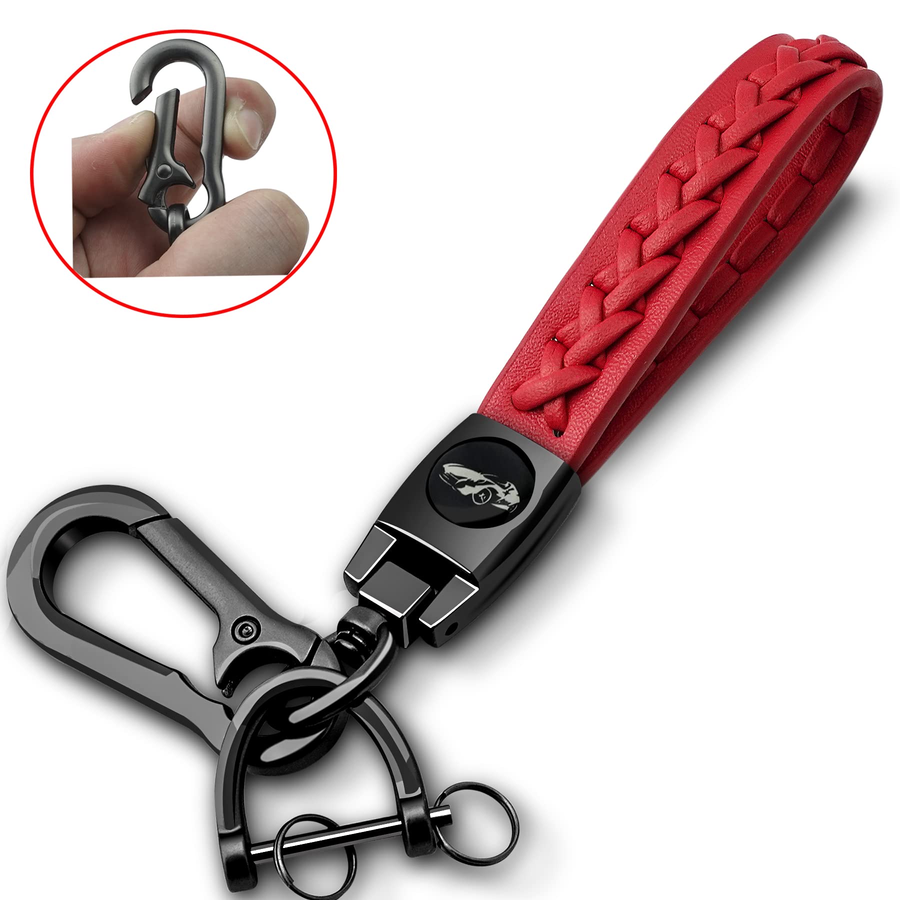 Kirsnda Key Fob Cover Case With Keychain,Soft Tpu Protect Car Key Compatible With Altima Rogue Maxima Pathfinder Ect 3/4/5 Buttons Remote Smart Key,Key Case-Red