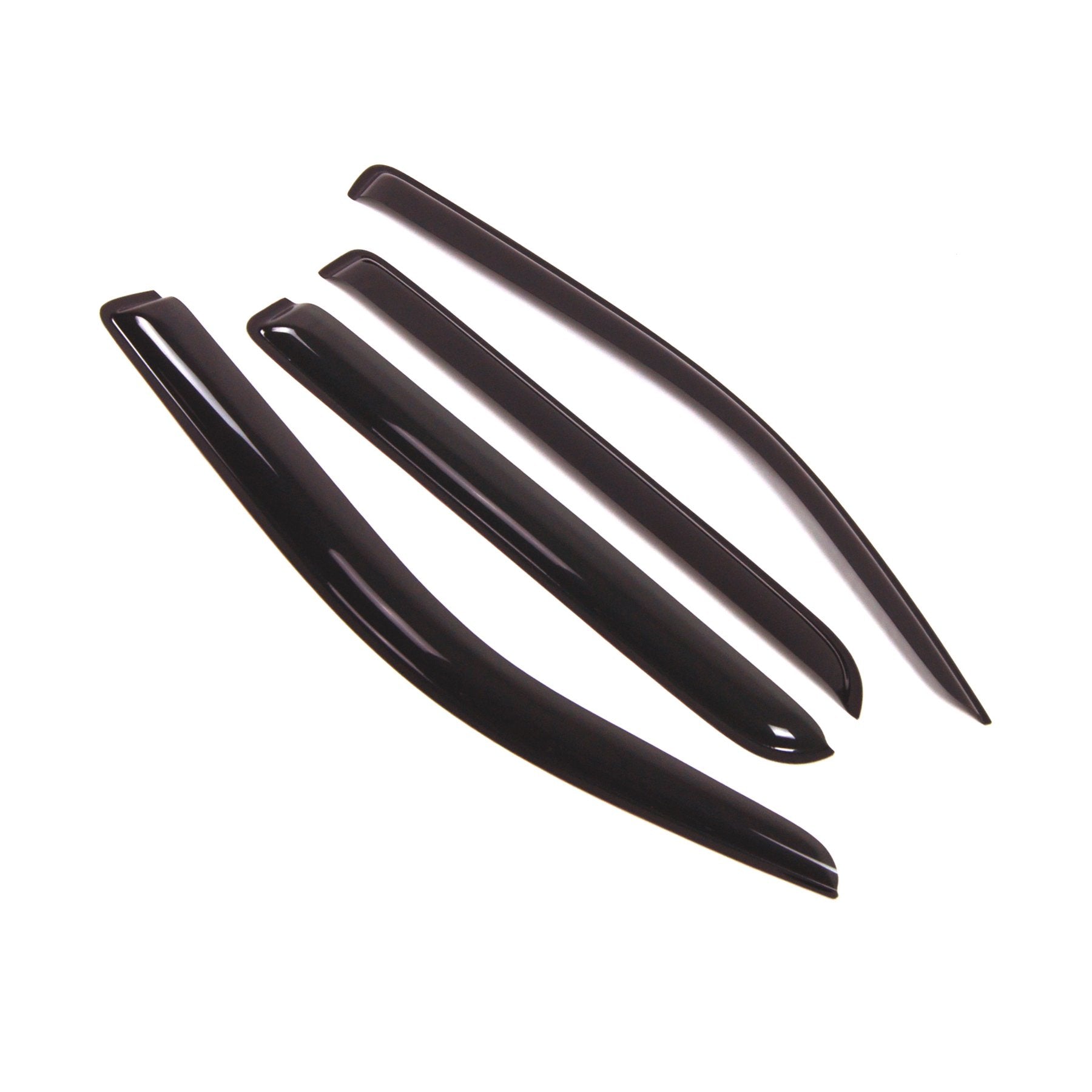 Tuningpros Outside Mount Window Vent Visors Rain Guards Compatible With Ford F-150 Supercrew 2009-2014 | Side Window Wind Deflec