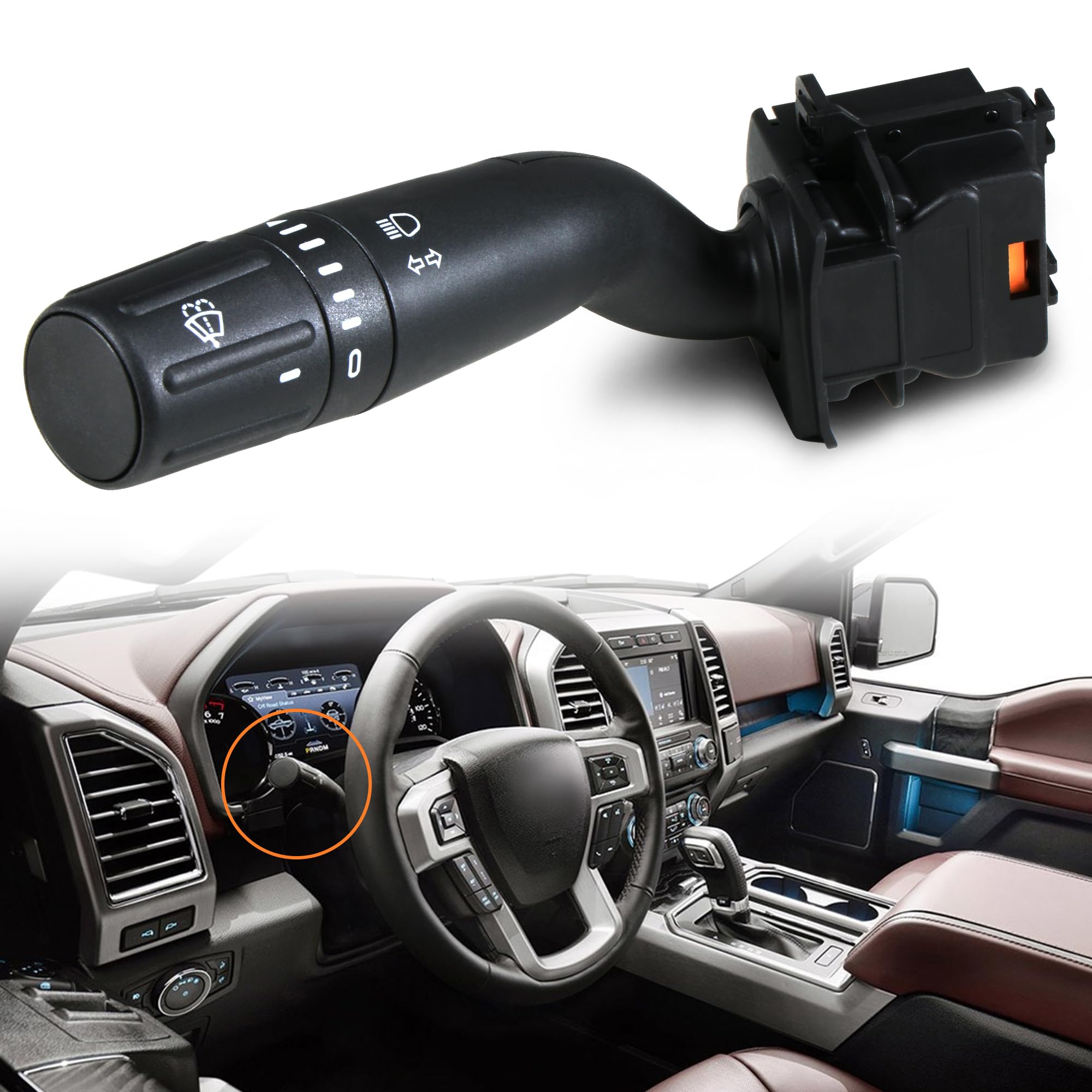 Cbs2293 Windshield Wiper Switch Turn Signal Switch Control Replaces Fits For Ford F150 2015-2020, F250 F350 F450 Super Duty 2017