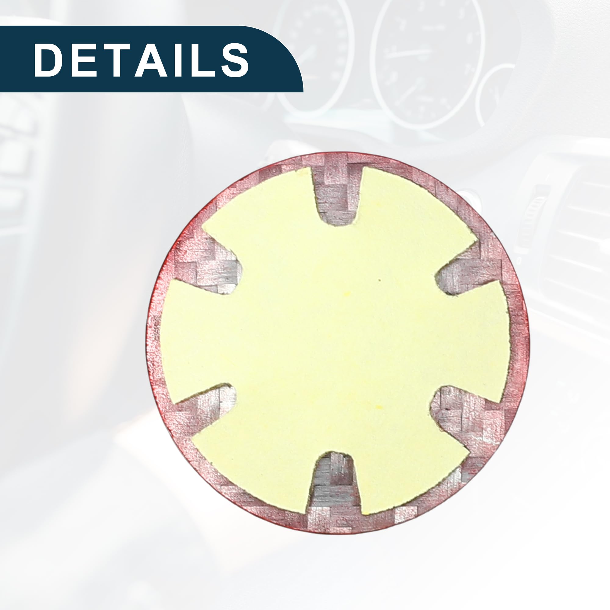 TUCKBOLD Engine Start Stop Button Cover for Land Rover Discovery Durable | Ignition Starter Switch Sticker Red 1 Pcs