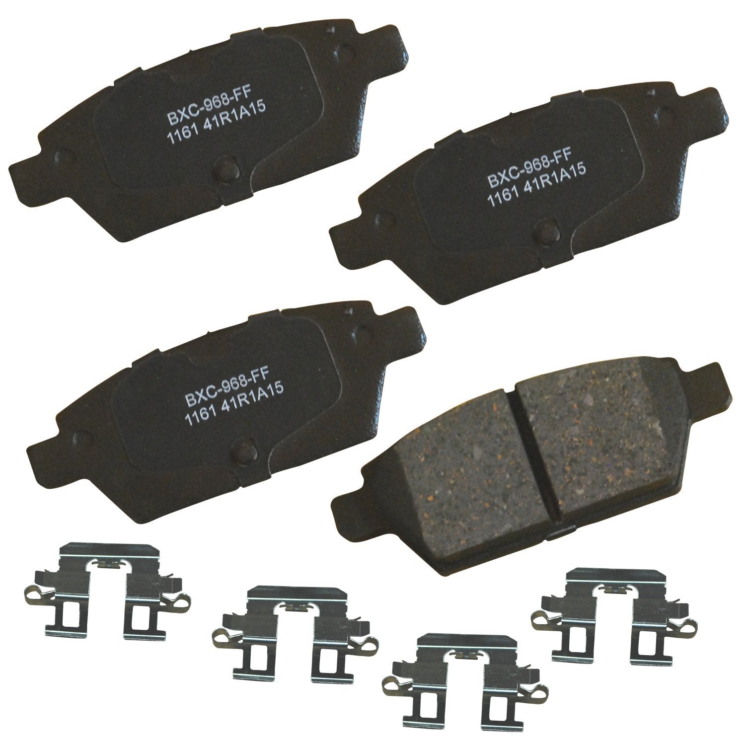 Bendix Premium Sbc1161 Ceramic Rear Brake Pads For Ford Fusion 2012-2006, Lincoln Mkz 2012-2007, Zephyr 2006, Mazda 6 2013-2006,