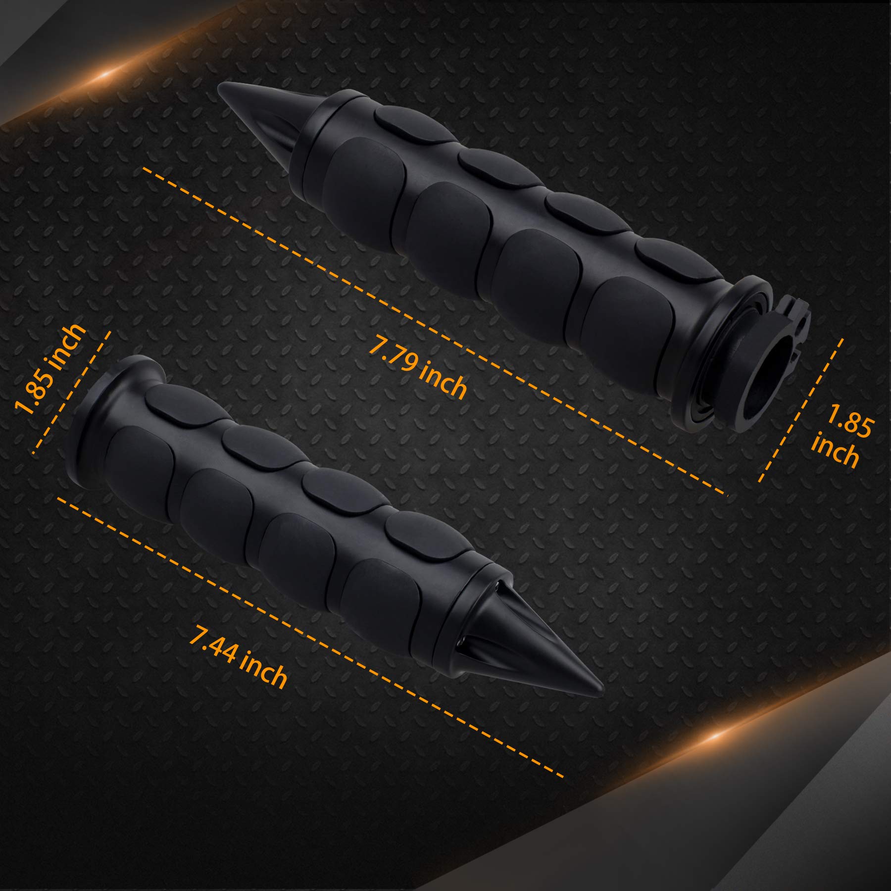 Nthreeauto 1' / 25Mm Motorcycle Hand Grips Handlebar Grips Handle Throttle Grip Compatible With Harley Sportster Dyna Road Electra Glide Softail Touring Fat Boy