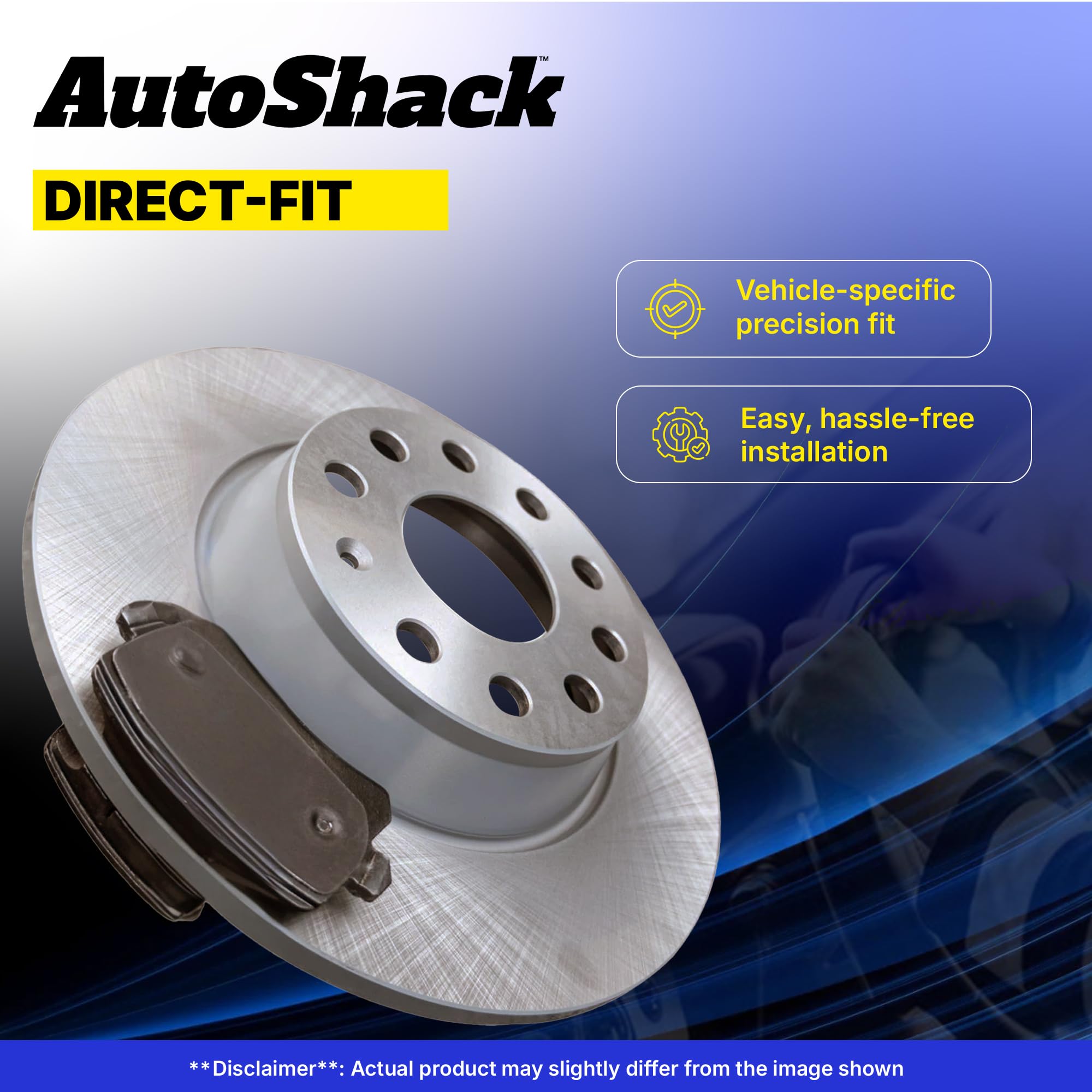 Autoshack Front Brake Kit Rotors And Ceramic Pads Pair Of 2 Driver And Passenger Side Replacement For Chevrolet Silverado 1500 Tahoe Suburban 1500 Gmc Sierra 1500 Yukon V8 4Wd Rscd65099-65099-1092-2-4