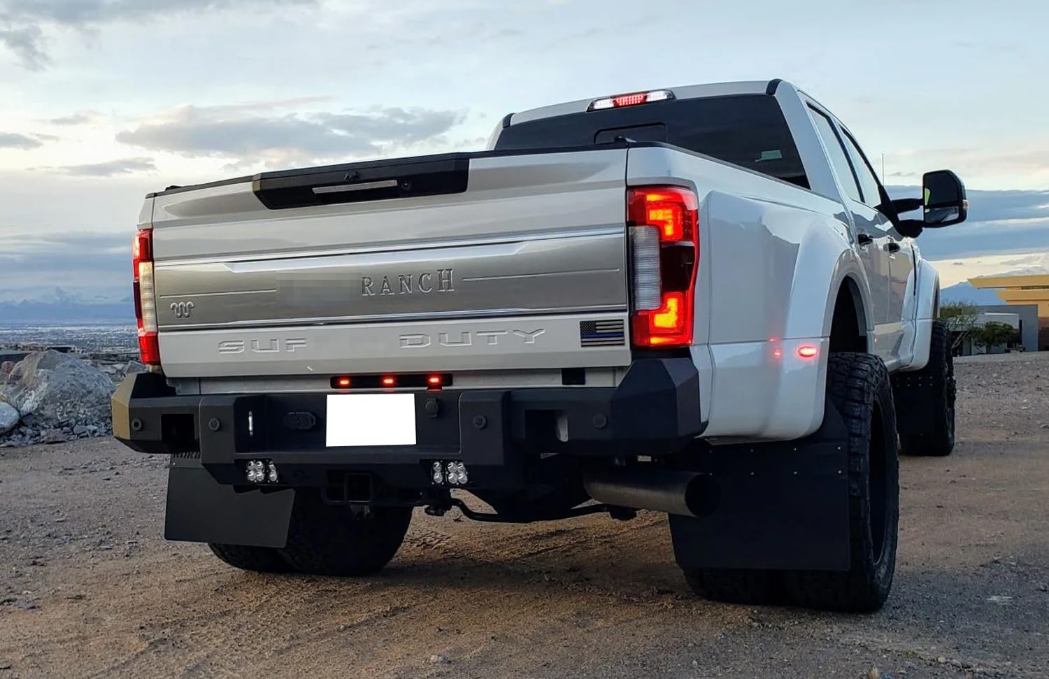 Ijdmtoy Clear/Red Lens W/Chrome Reflector Full Led High Mount Third Brake Lamp W/ F1 Strobe Flash Feature Compatible With Ford 2