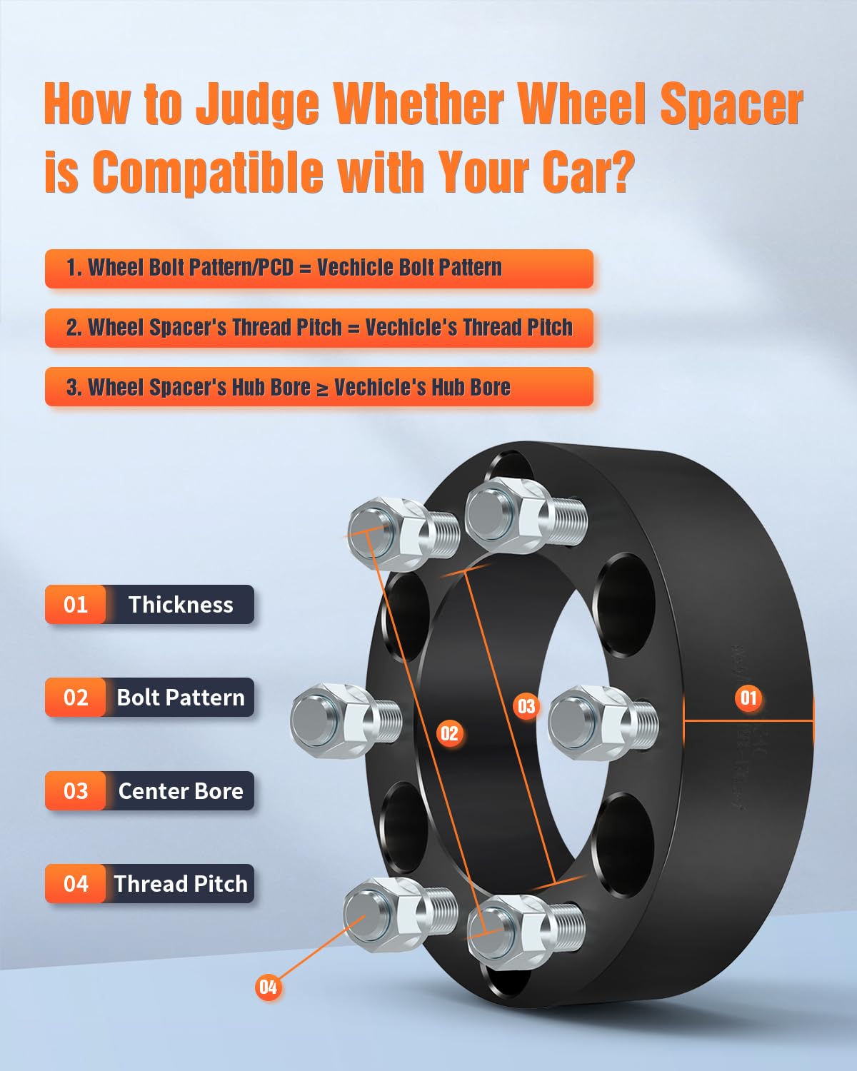 Roadfar 2Pcs 5 Lug Hubcentric Wheel Spacers 5X4.75 1 Inch Thickness Bore 70.5Mm Thread Pitch 12X1.5 Wheel Spacers Compatible For Camaro Wheel Spacers 1982-2002 For Xlr Wheel Spacers 2004-2009