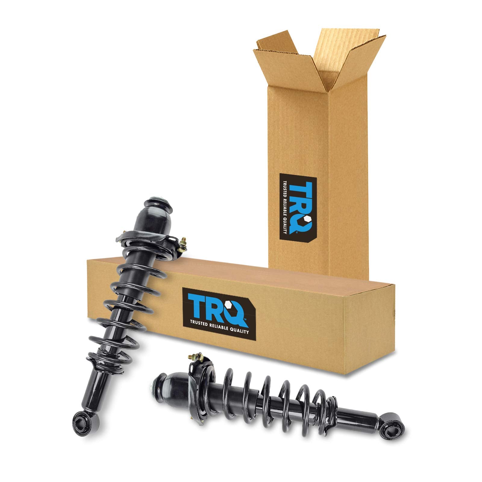 Trq Rear Strut & Coil Spring Assembly Set Driver & Passenger Sides Compatible With 11-13 Toyota Corolla
