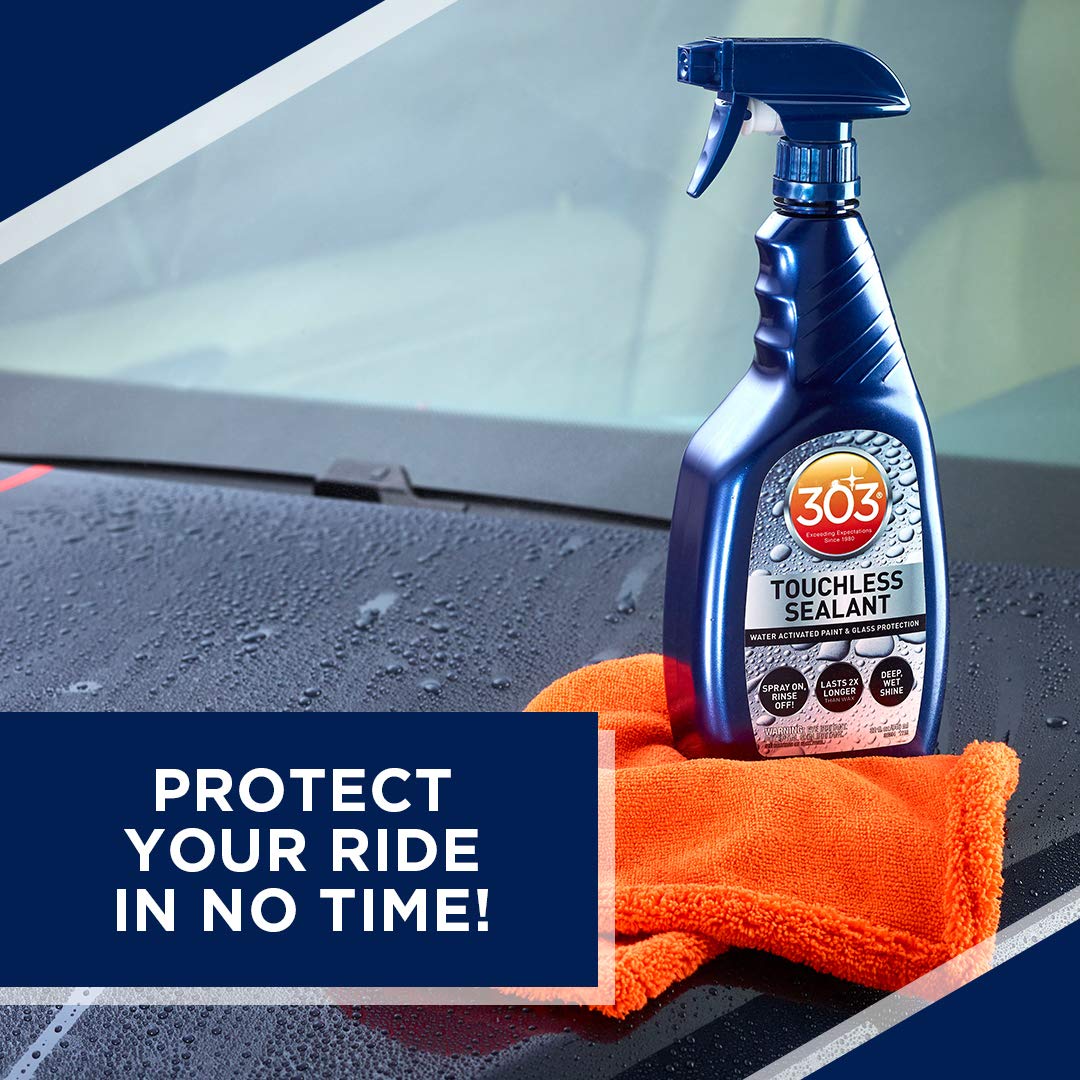 303 Products Touchless Sealant - Sio2 Water Activated Paint & Glass Protection - Spray On, Rinse Off - Lasts 2X Longer Than W- D