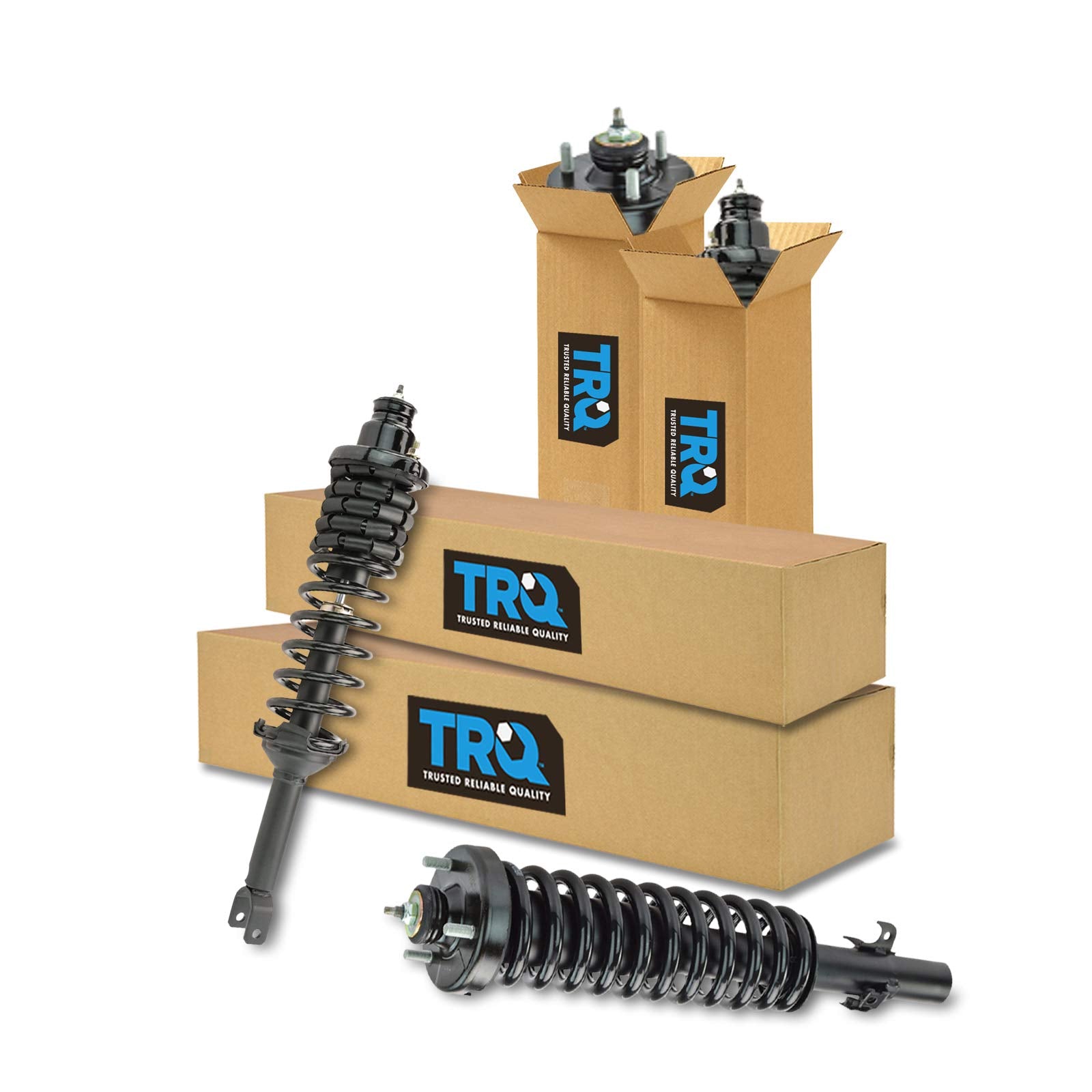 Trq Front And Rear Strut & Coil Spring Assembly Set Driver & Passenger Sides Compatible With 94-97 Honda Accord