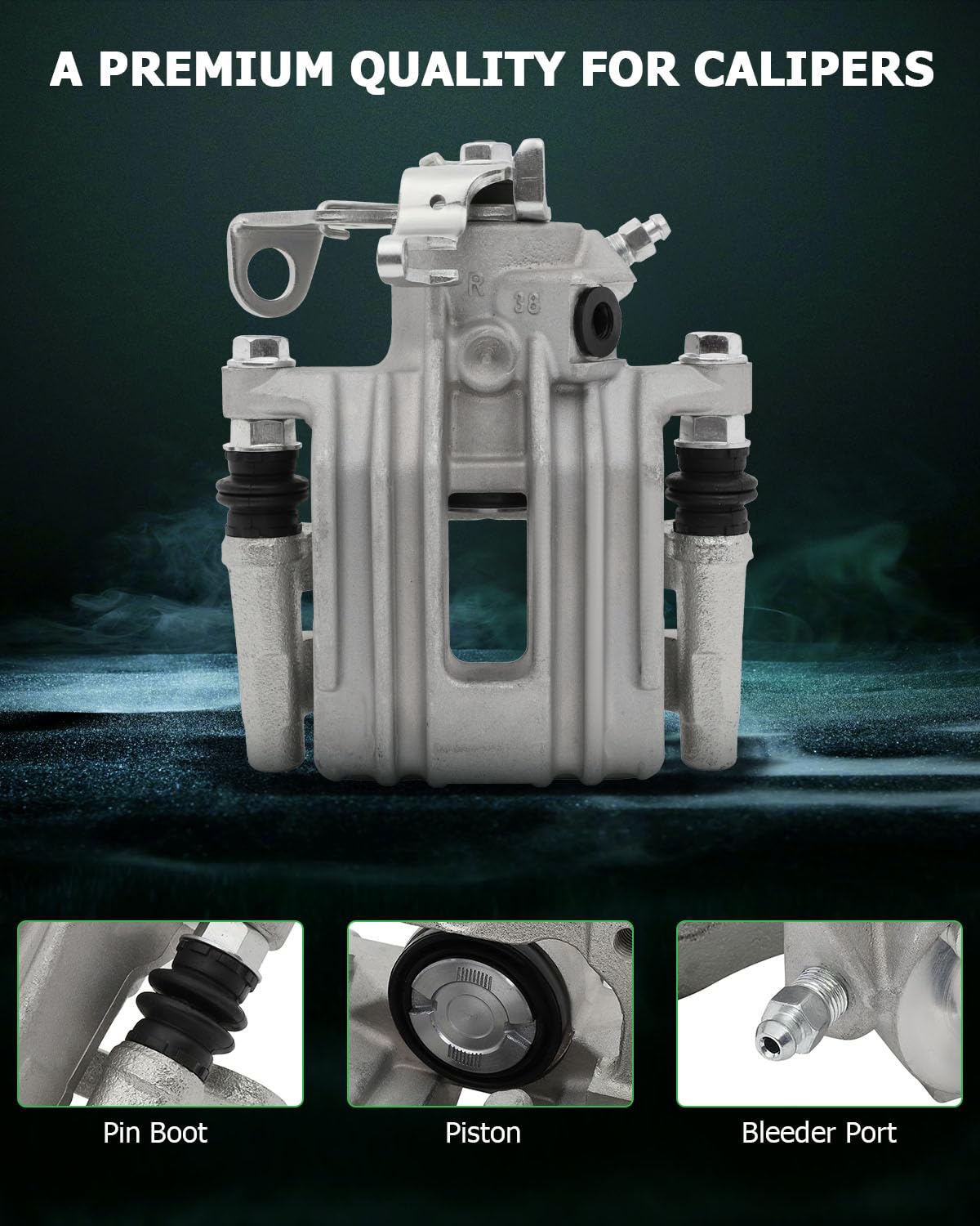 Scitoo Rear Right Brake Caliper With Bracket 19B2570 Compatible For Audi 1999-2006 For Volkswagen 2000-2010