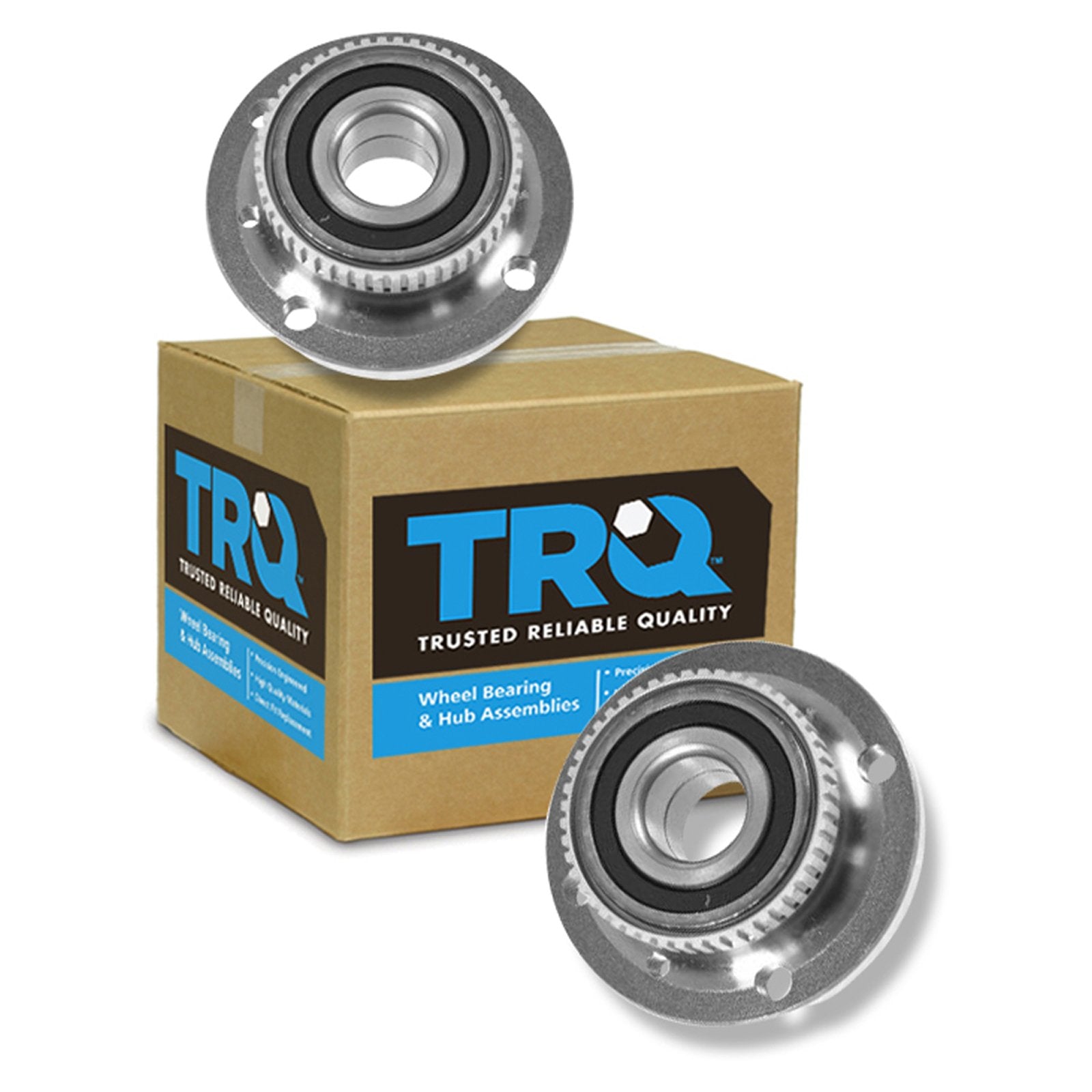 Trq Front Wheel Hub Bearings Assembly Set Compatible With 1984-1991 Bmw 318I 1991 318Is 1986-1988 325 1984-1987 325E 1986-1987 3