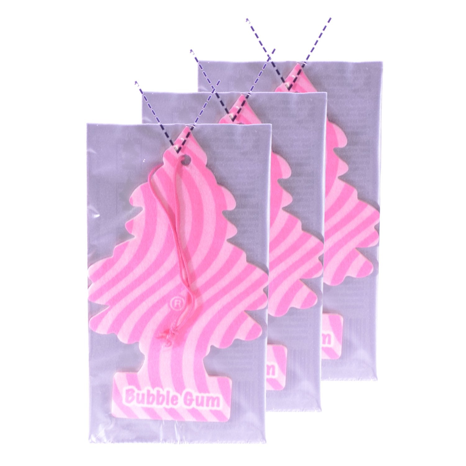 Little Trees Car Air Freshener | Hanging Paper Tree For Home Or Car | Bubble Gum