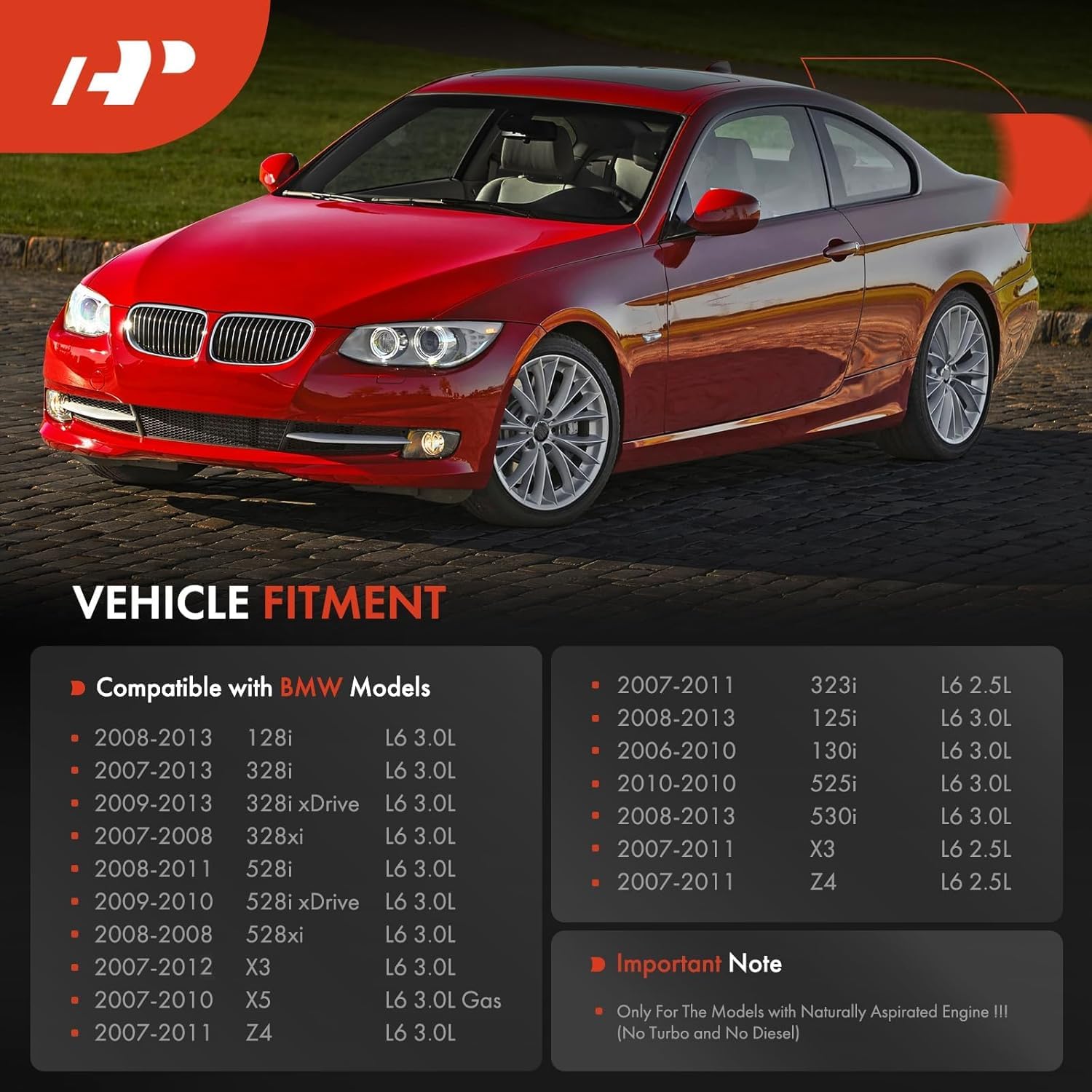 A-Premium Upgraded Aluminum Engine Valve Cover Kit - Compatible with BMW (E60 E70 E82 E83 E84 E89 E90 E92) Model - 2007-2013 - 2