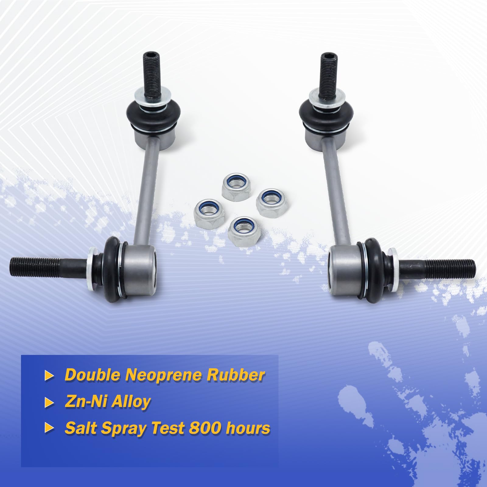 K80946 K80948 Zinc-Nickel Alloy Front Stabilizer Sway Bar End Link For 2005-2014 Toyota Tacoma Base Model 4Wd & Rwd With Prerunn