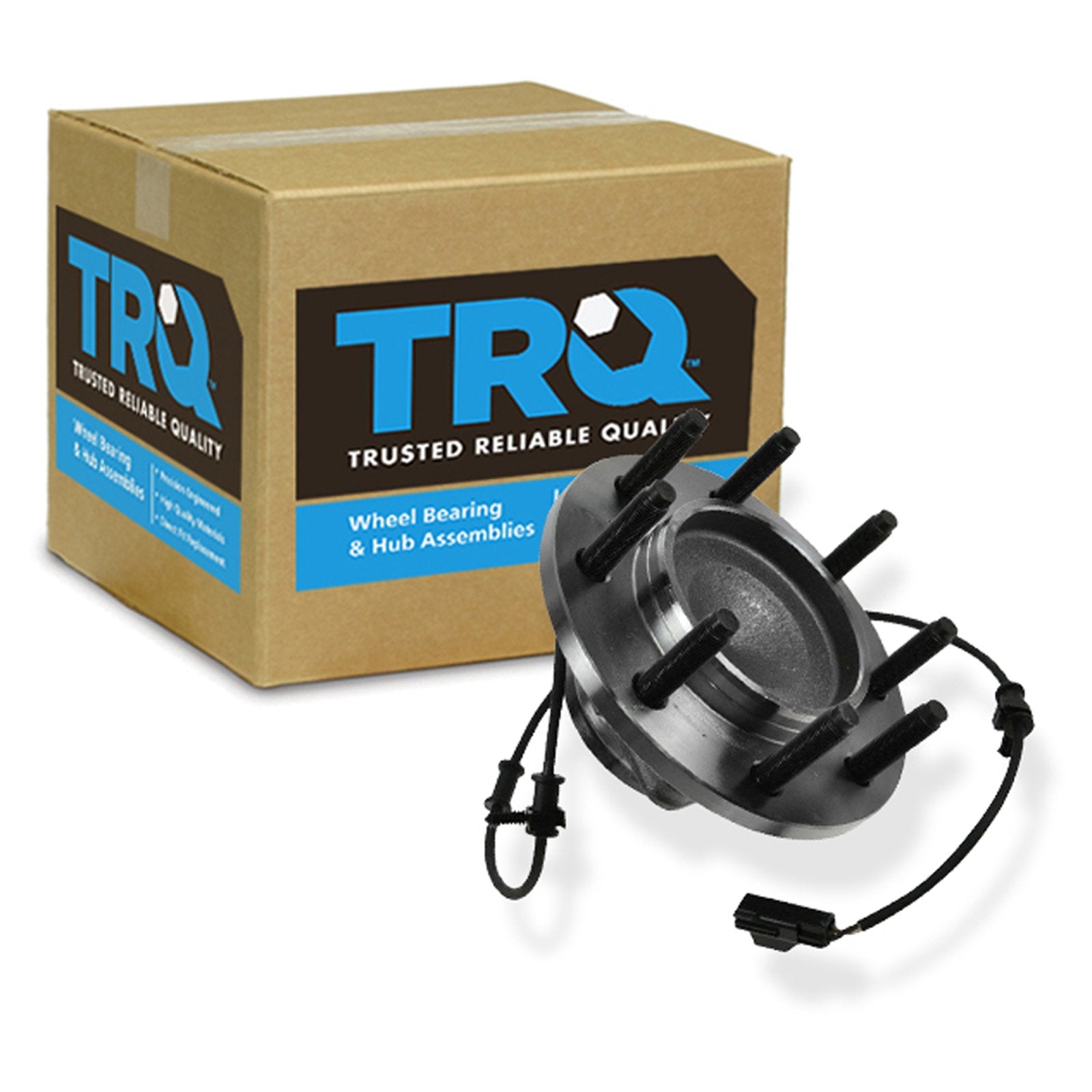 Trq Front Wheel Bearing & Hub Assembly With Abs Sensor Compatible With 2006-2008 Dodge Ram 1500 Ram 2500 Ram 3500