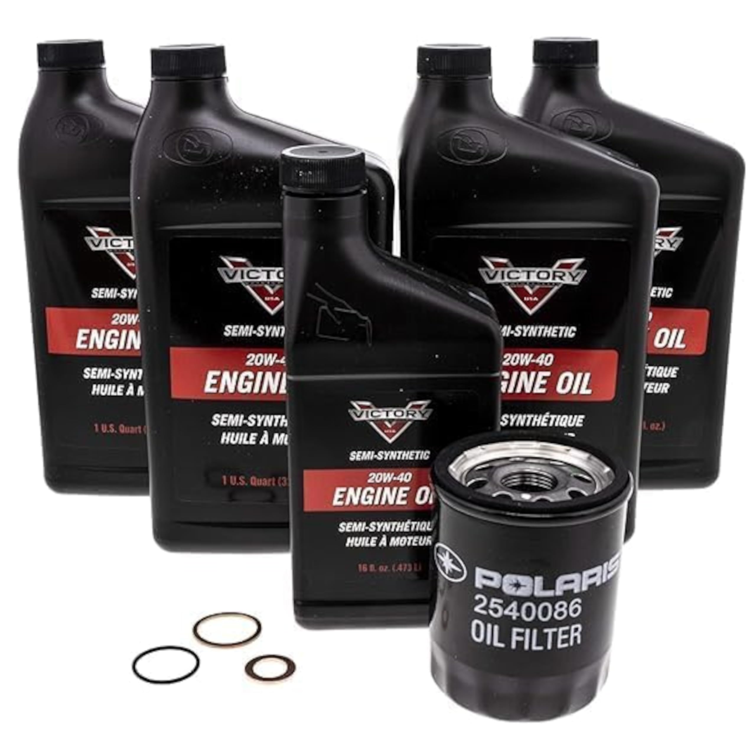 Victory Motorcycle Oil Change Kit 2879600 - Essential Maintenance for Victory Motorcycles, Ensures Optimal Performance and Longevity