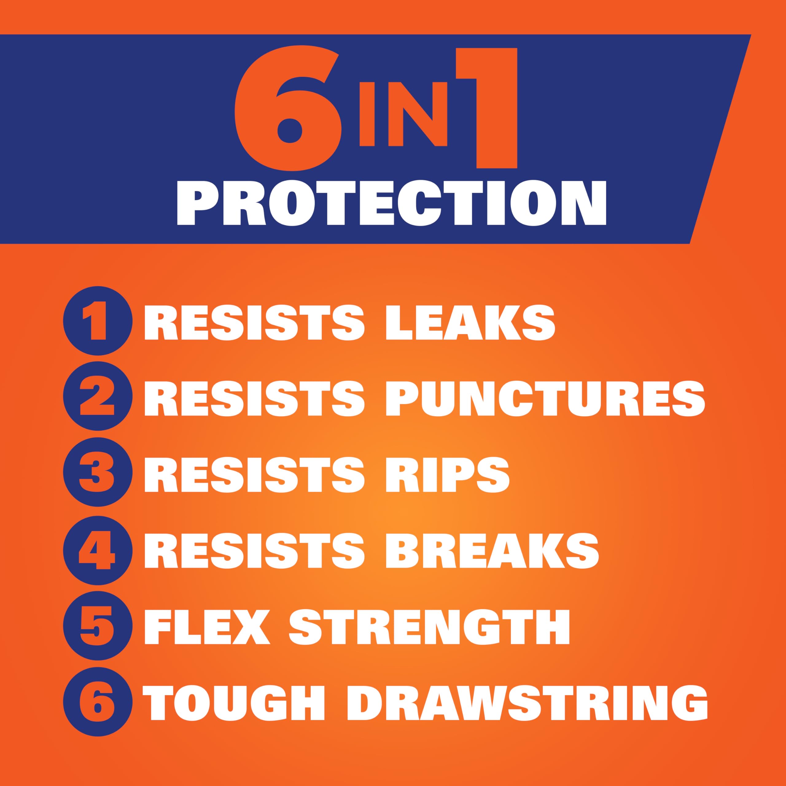 Hefty Ultra Strong Multipurpose Large Trash Bags, Black, Unscented, 30 Gallon, 25 Count (Pack Of 1)