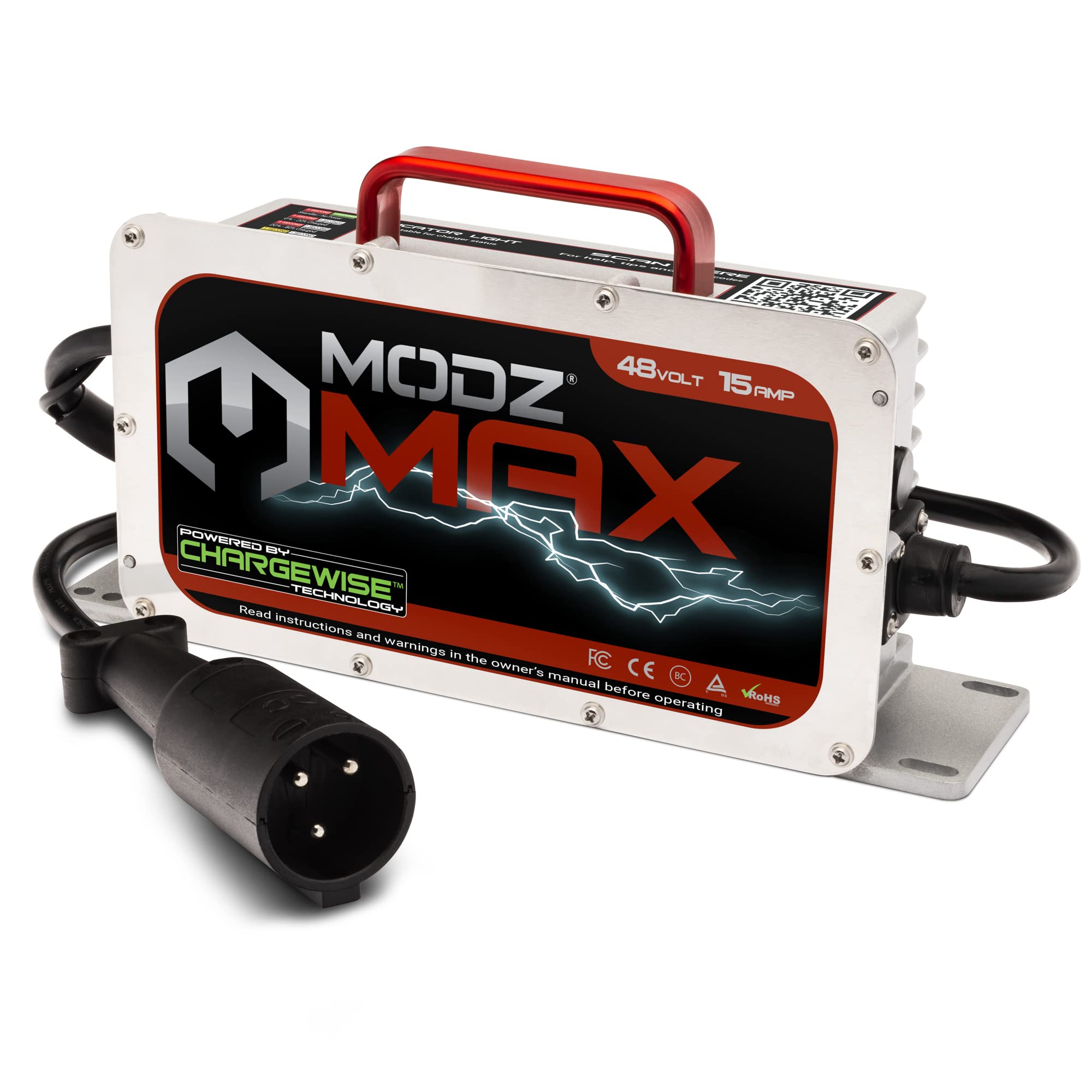 Modz Max48 15 Amp Club Car Battery Charger For 48 Volt Golf Carts