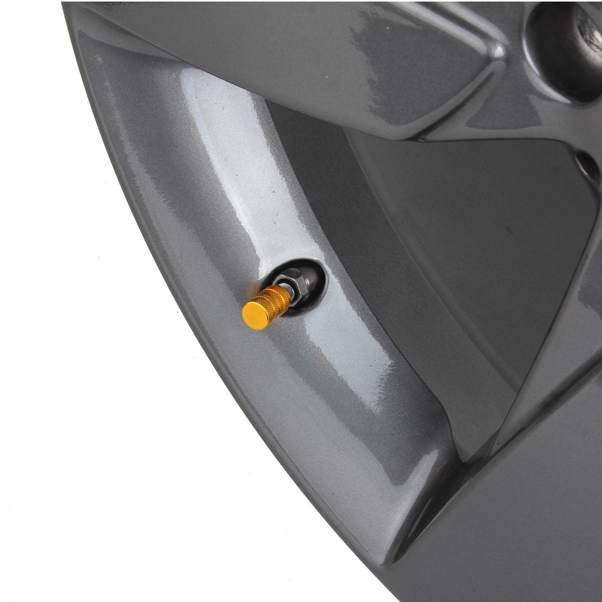 Tomall Round Style Wheel Tyre Valve Stem Caps Gold For Motorcycles Rims Dustproof Caps