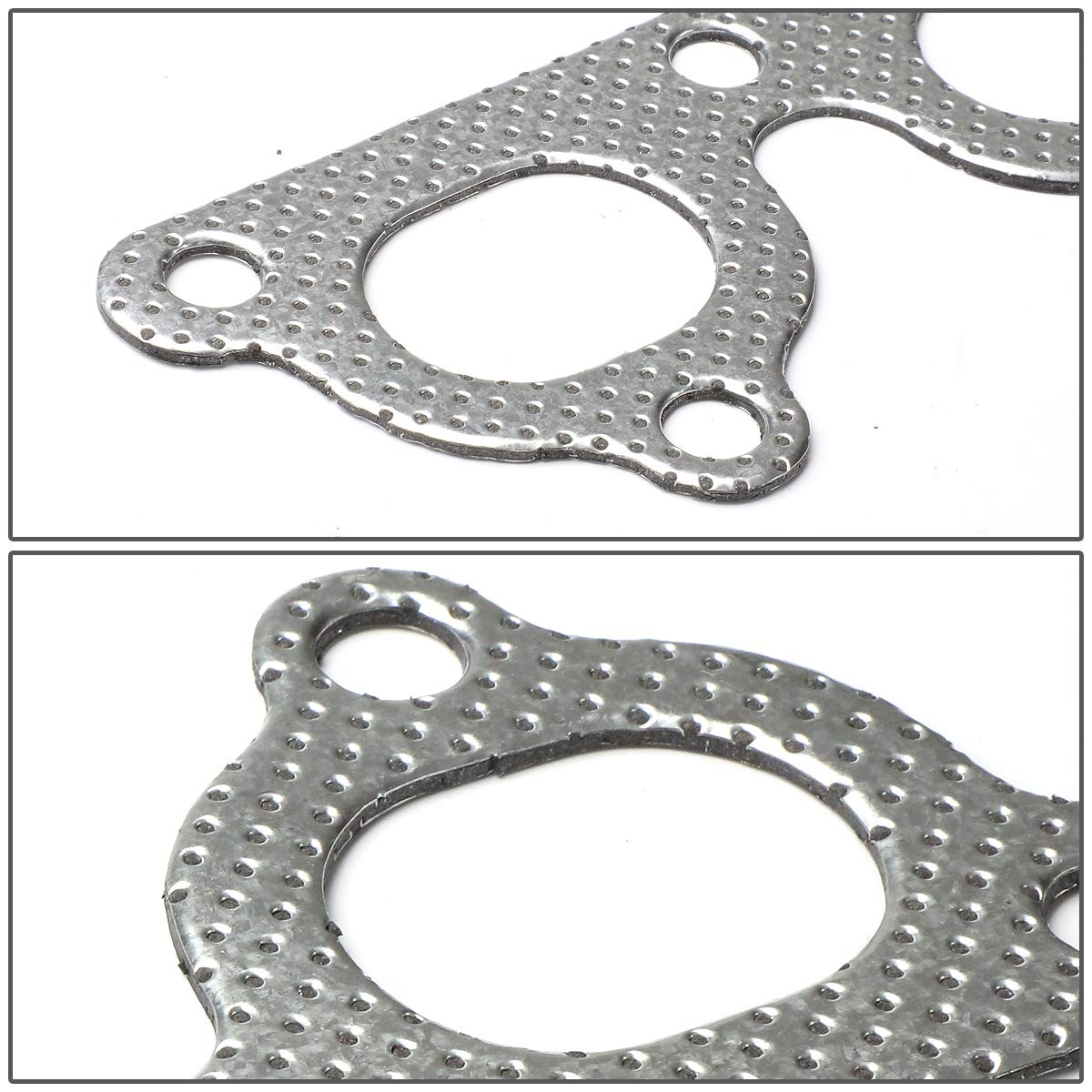 Dna Motoring Gktset-Hc88 Aluminum Exhaust Manifold Header Gasket Set Replacement,Metallic