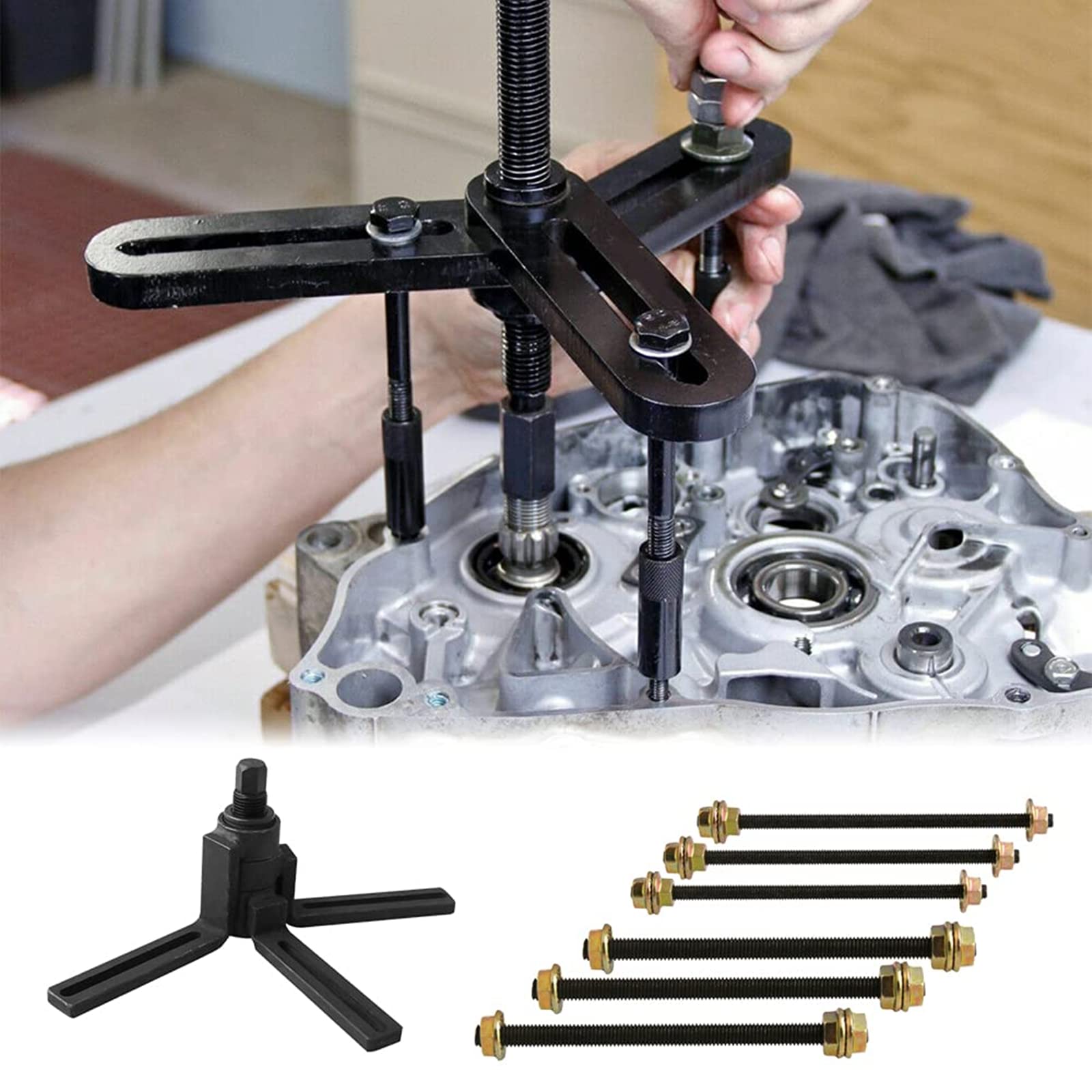 Sporacingrts Crank Case Splitter Separator Puller Installer Crankcase Splitter Tool Compatible With Motorcycle Atv Wheels Car Fl
