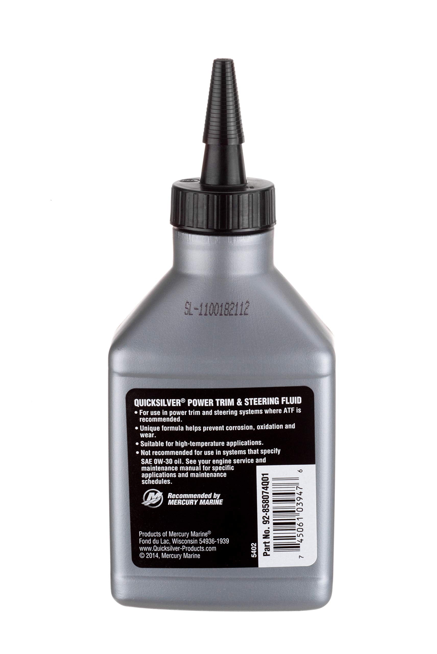 Quicksilver 858074Q01 Power Trim And Steering Fluid - 8 Oz. Bottle