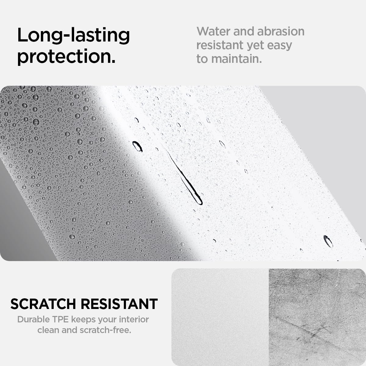 Spigen Center Console Non-Slip Armrest Cover Designed for Tesla Model 3 & Y 2025/2024/2023 with EZ Snap On Install [Not Compatib