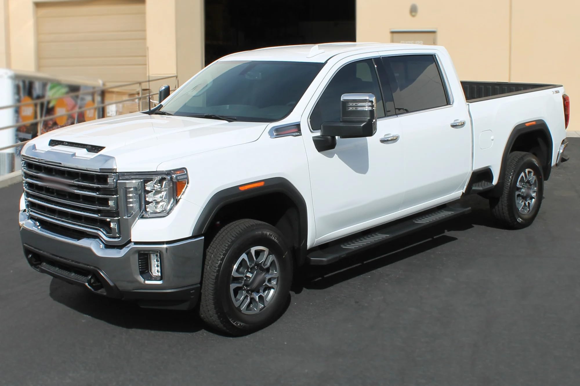 Raptor Series Running Boards Steps 6In Oem Style Black Aluminum For New Body Double Cab 2019-2025 Silverado Sierra 1500 And 2020-2025 2500/3500 Hd