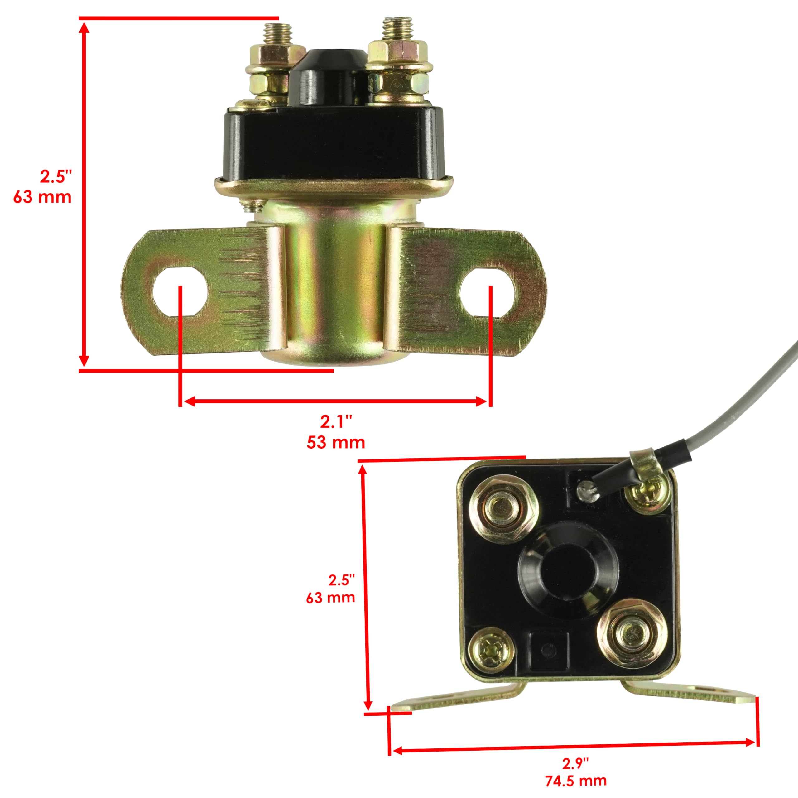 Caltric Starter Solenoid Relay Compatible With Polaris 3085521 4011335