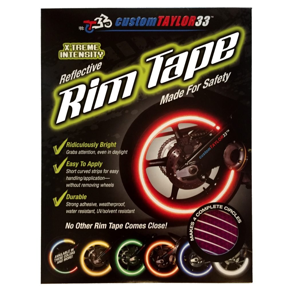 Customtaylor33 New Special Edition Purple High Intensity Grade Reflective Copyrighted Safety Rim Tapes, 17' (Rim Size For Most Sportsbikes)