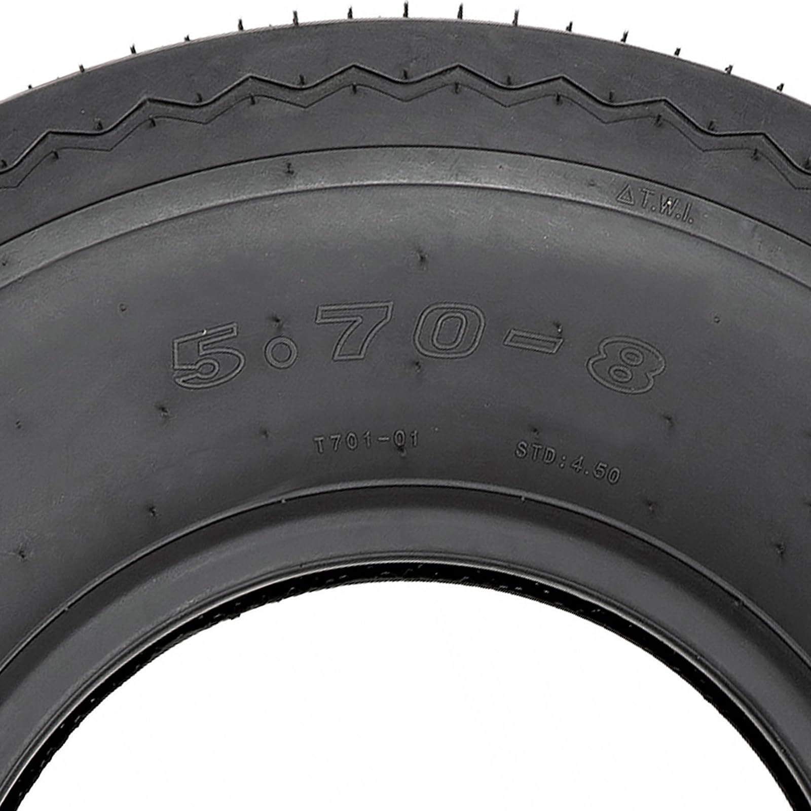 Set Of 2 Hykolity Highway Boat Utility Trailer Tire 5.70-8 5.7-8, Load Range C, Lrc 6Pr