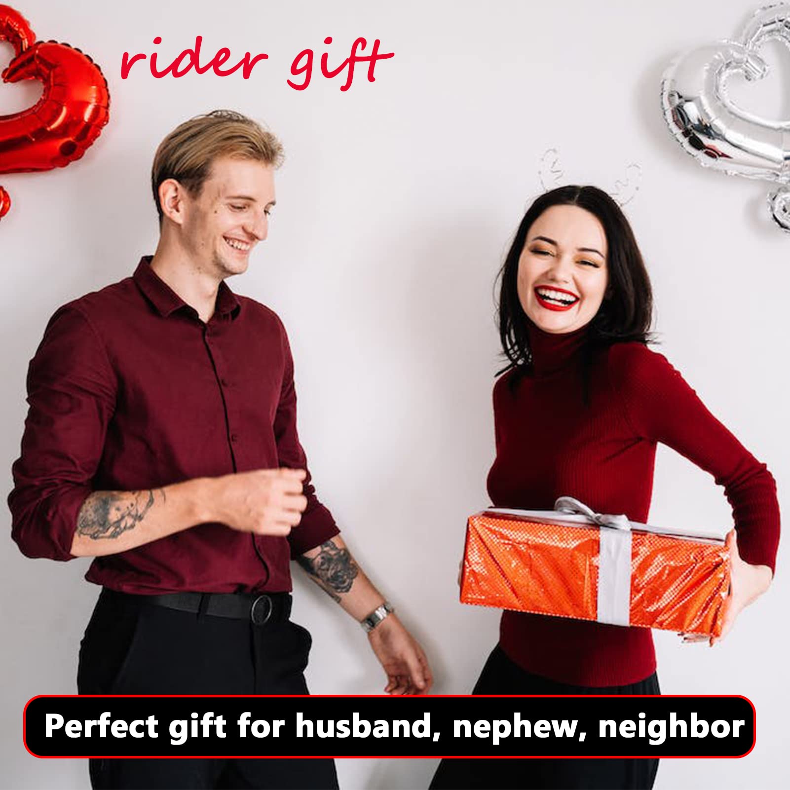 CYZBTBl Large Motorcycle Bell for Men & Women - Biker Safety Accessory in Cetic Cross Design