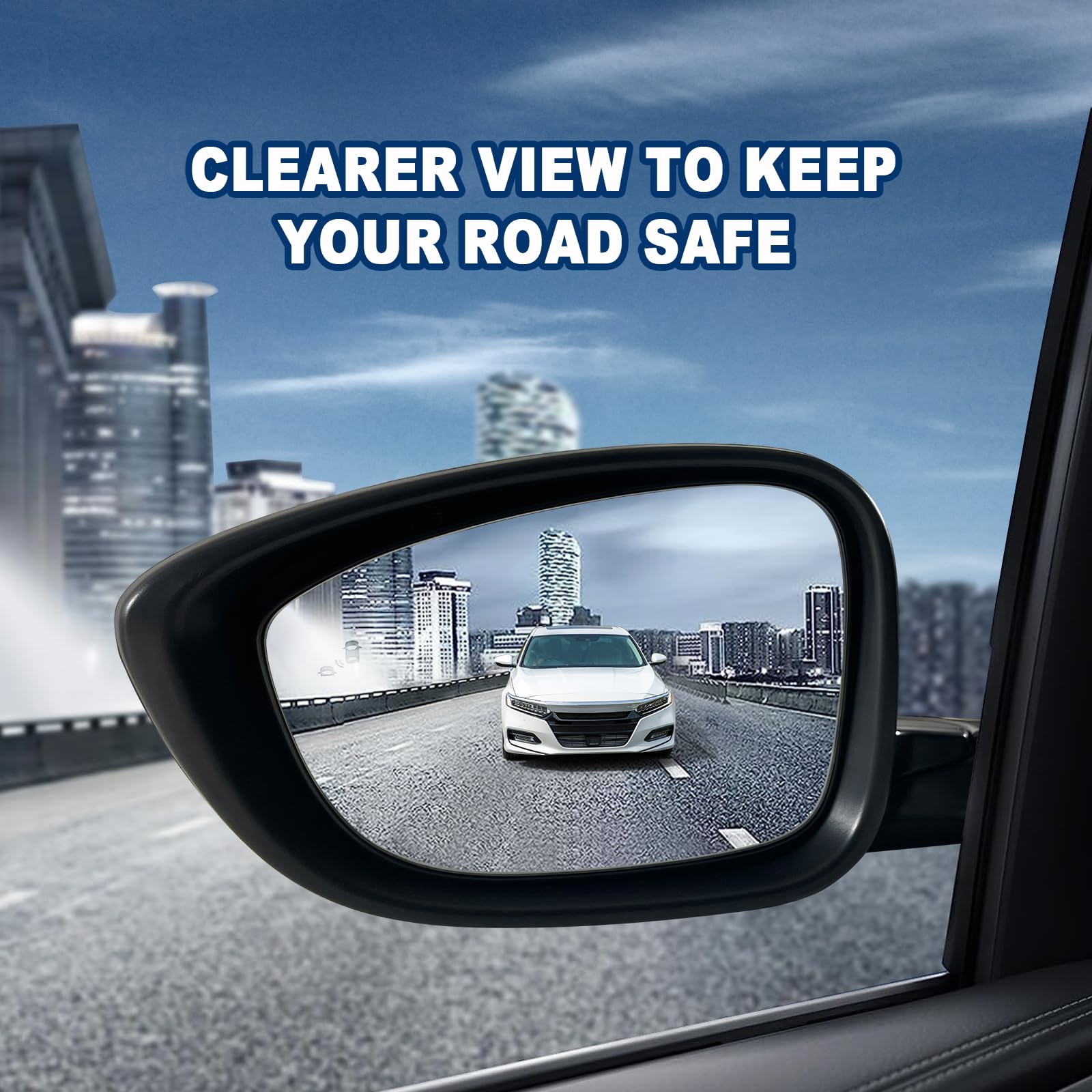 Lqito Left Driver Side Mirror Fits 2018-2022 Honda Accord Lx, Sport With Power Glass, Heated, Blind Spot Detection And Manual Fo