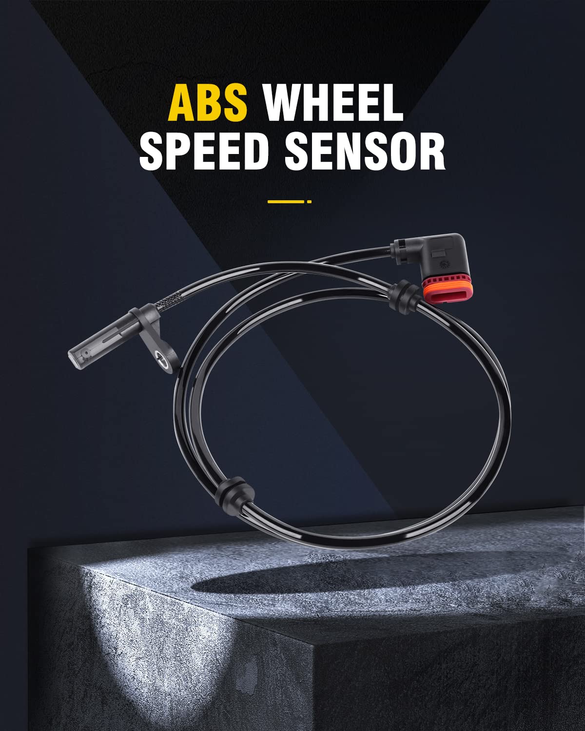 OCPTY ABS Sensor Left+Right+Rear ABS Wheel Speed Sensor ALS1858 5S11030 fit for 2008-2014 for Mercedes-Benz C300, 2008-2015 for