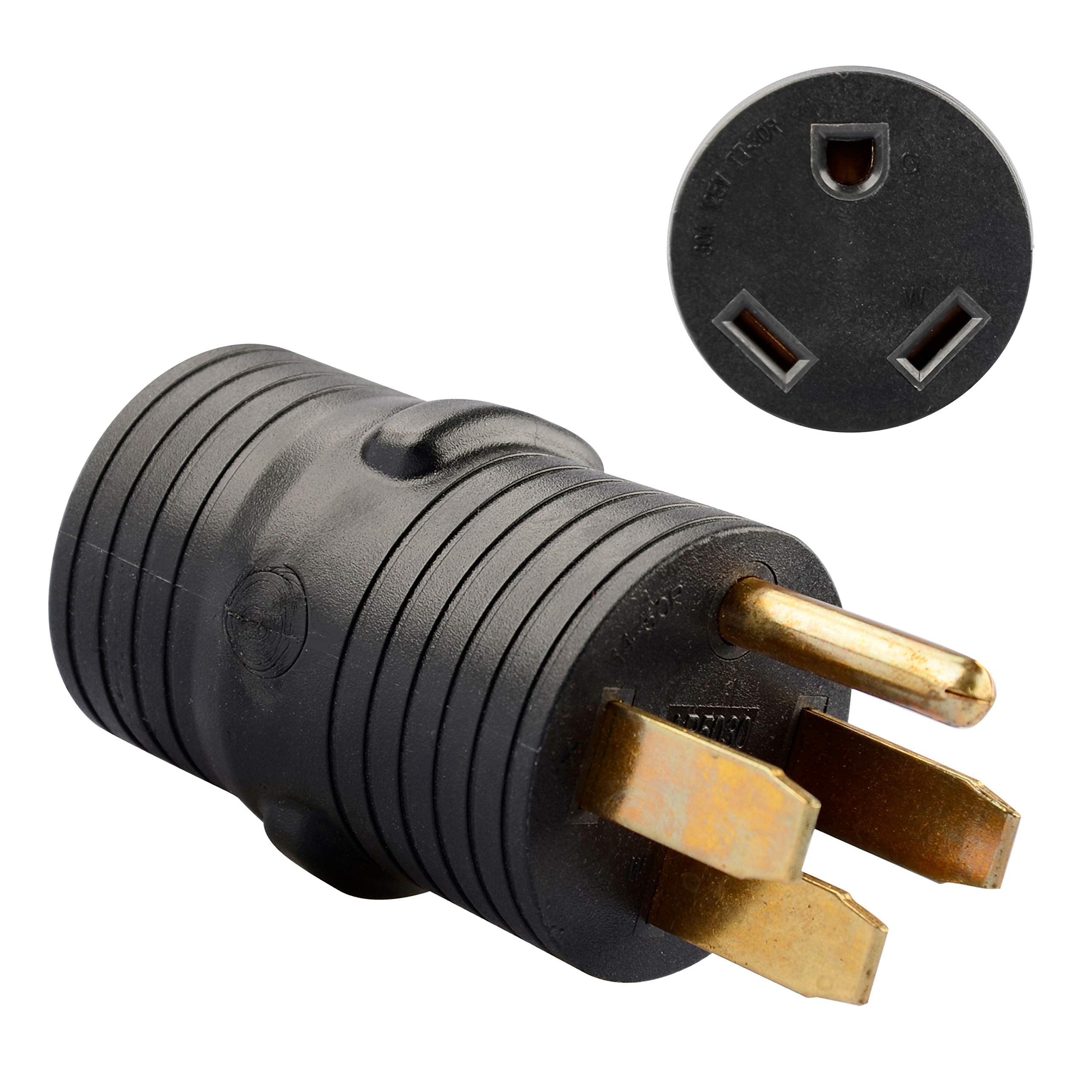 Rvguard Rv Plug Adapter 50 Amp Male (14-50P) To 30 Amp Female (Tt-30R)