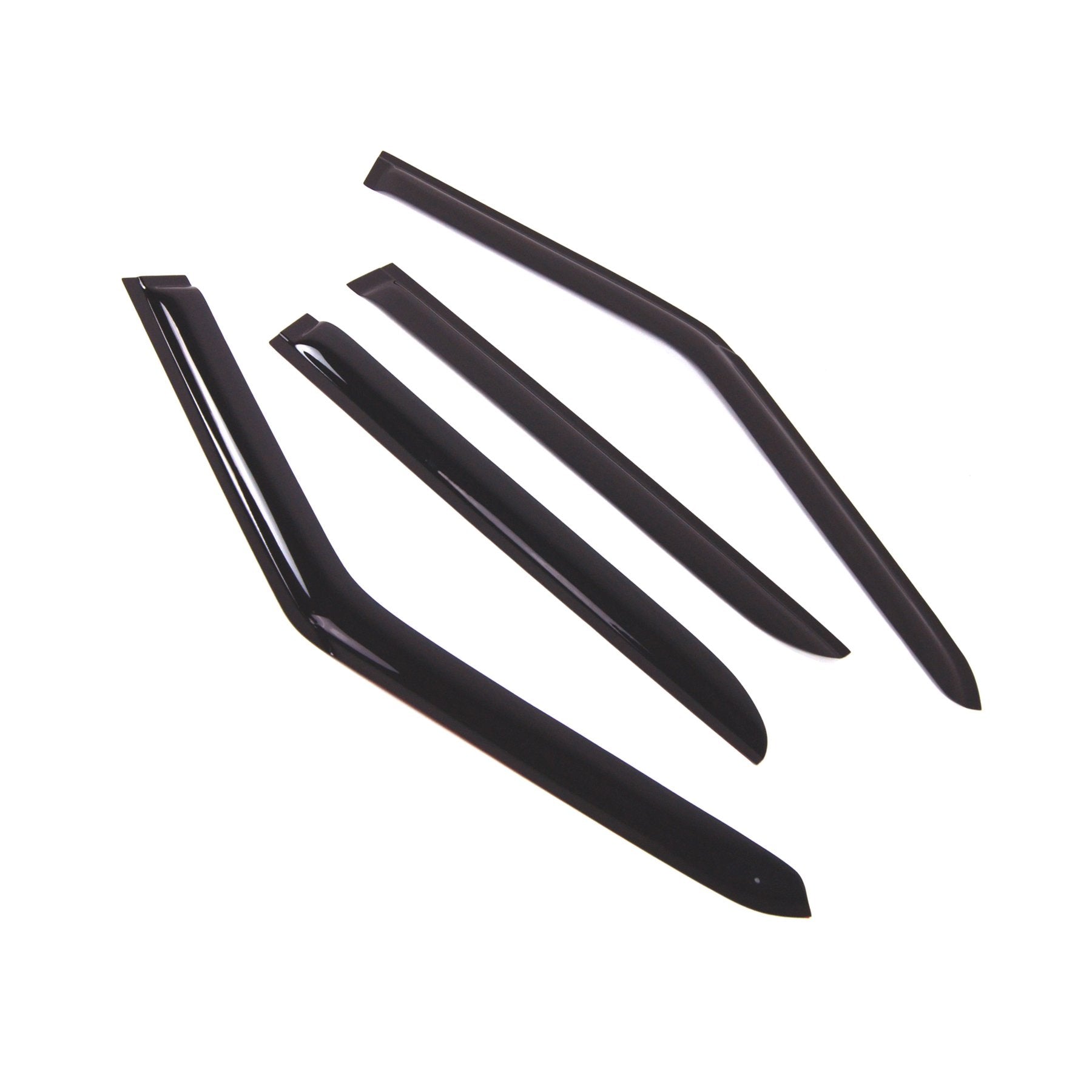 Tuningpros Wd2-521 Dark Smoke 4 Pcs Set Window Visor (Outside Mount) Deflector Rain Guard Compatible With 2006-2013 Land Range R