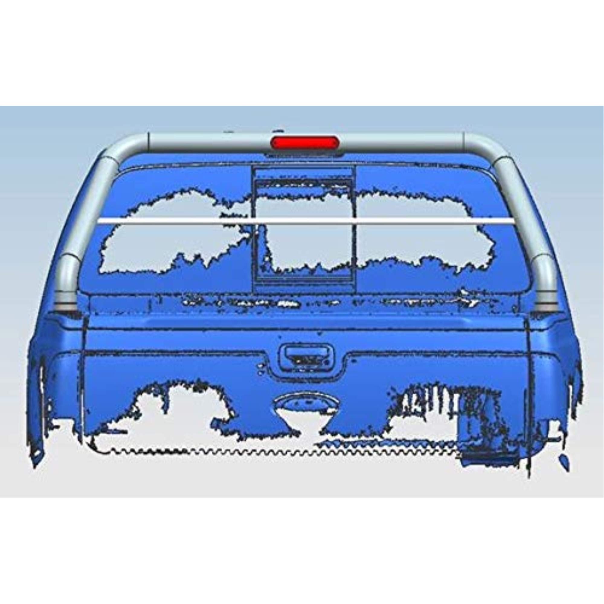 Black Horse Off Road Classic Roll Bar Black Compatible with 1999-2023 Ford F-250 Super Duty|1999-2023 Ford F-350 Super Duty|1999