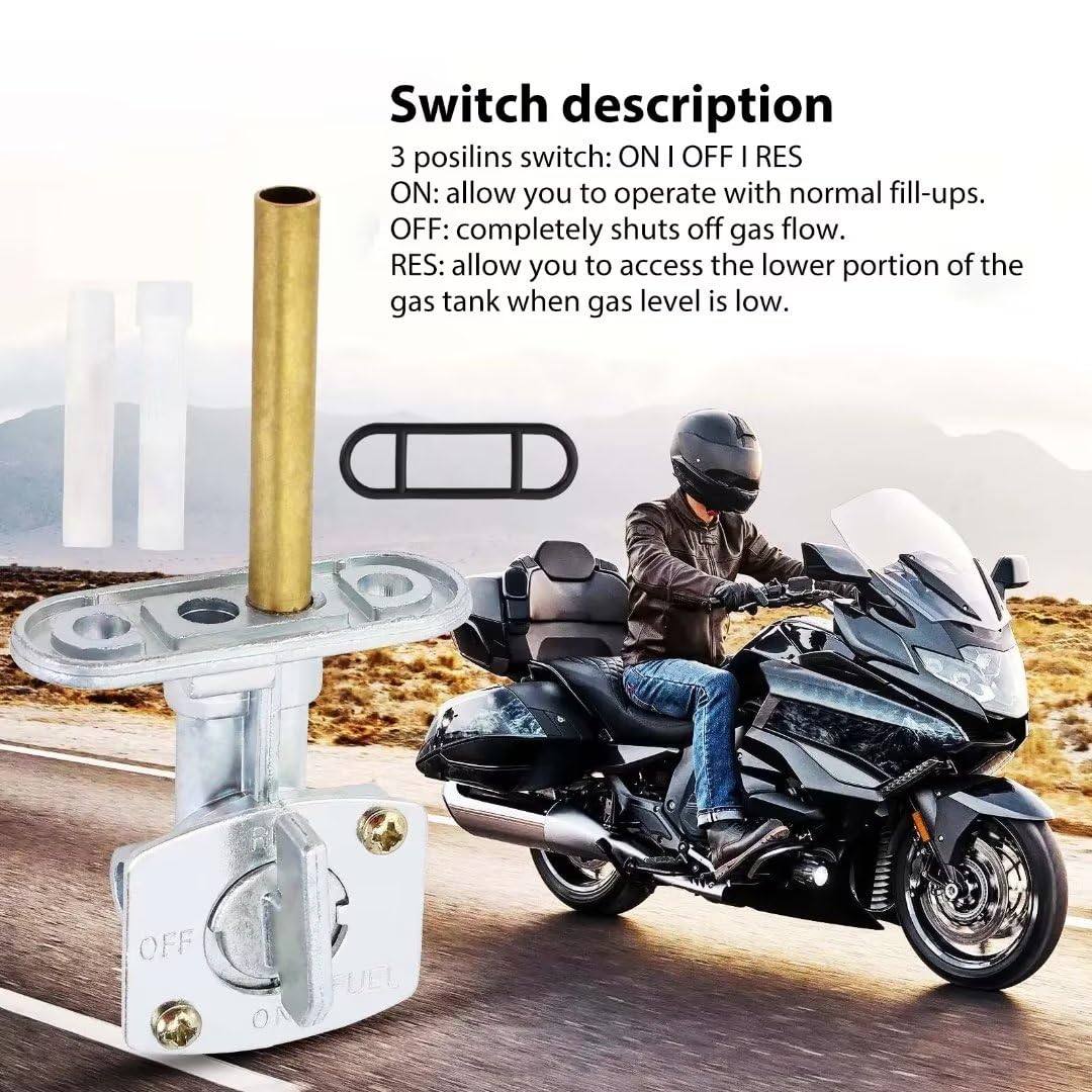 Fuel Valve Petcock Assembly For Yamaha Pw80 Xt125 Xt250 Xt350 Tw200 Ttr90 E