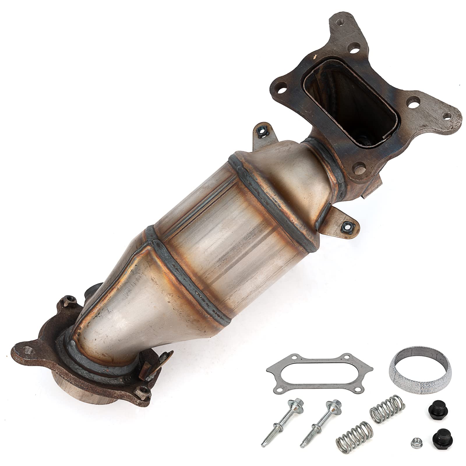 Fomiuzy High Flow Front Catalytic Converter Kit Direct-Fit Honda Accord 2008 2009 2010 2011 2012 2.4L Honda Acura 2009 2010 2011