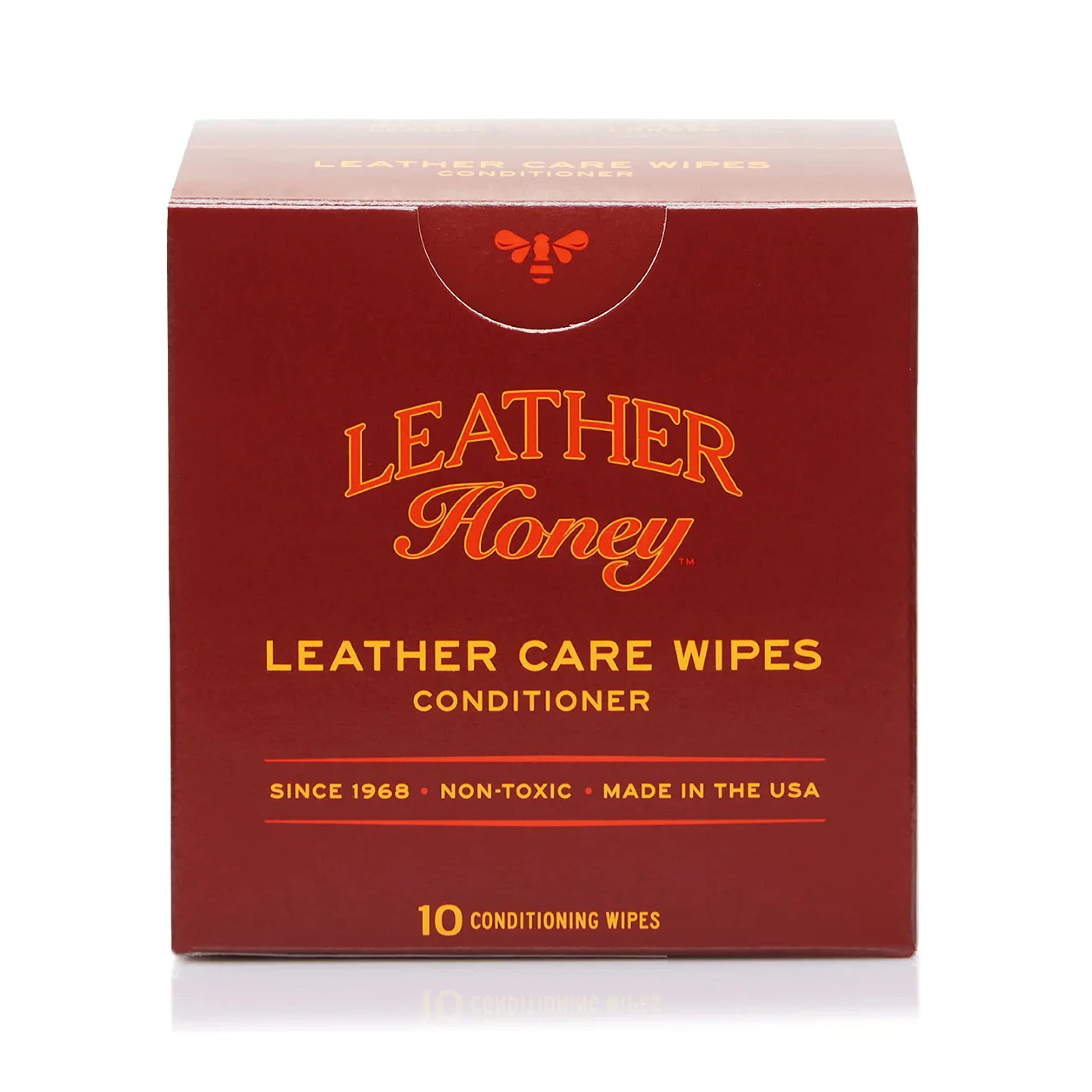 Leather Honey Leather Conditioner Wipes: Restore Leather On-The-Go. Protect & Condition Leather Couches, Car Seats, Purses, Shoe