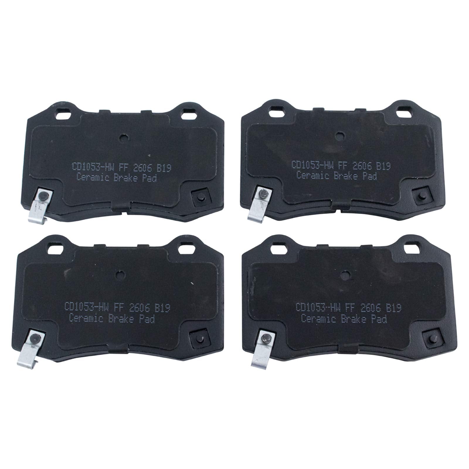 TRQ Rear Posi Ceramic Brake Pad Kit Set for 300 / Camaro/Challenger/Charger/CTS/Grand Cherokee/Magnum/SS/STS