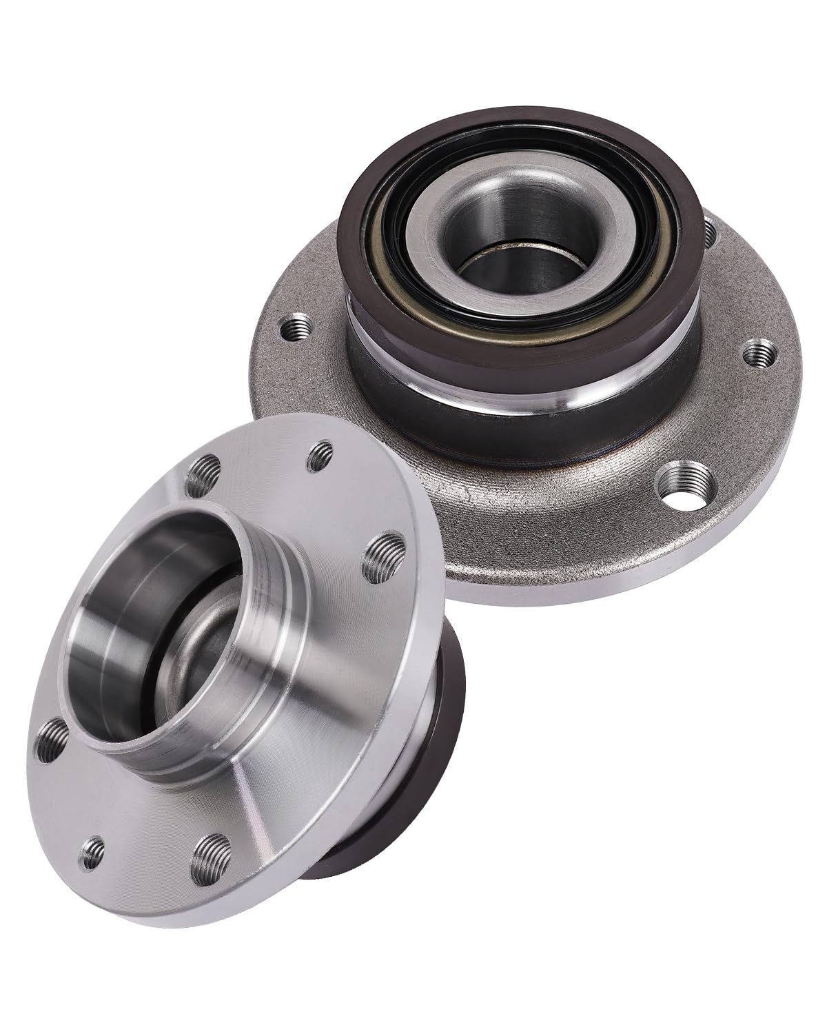 ECCPP Wheel Hub and Bearing Assembly Rear 512480 fit for Fiat 500 2012-2019 4 Lugs Wheel Bearing Hubs with ABS 2pcs