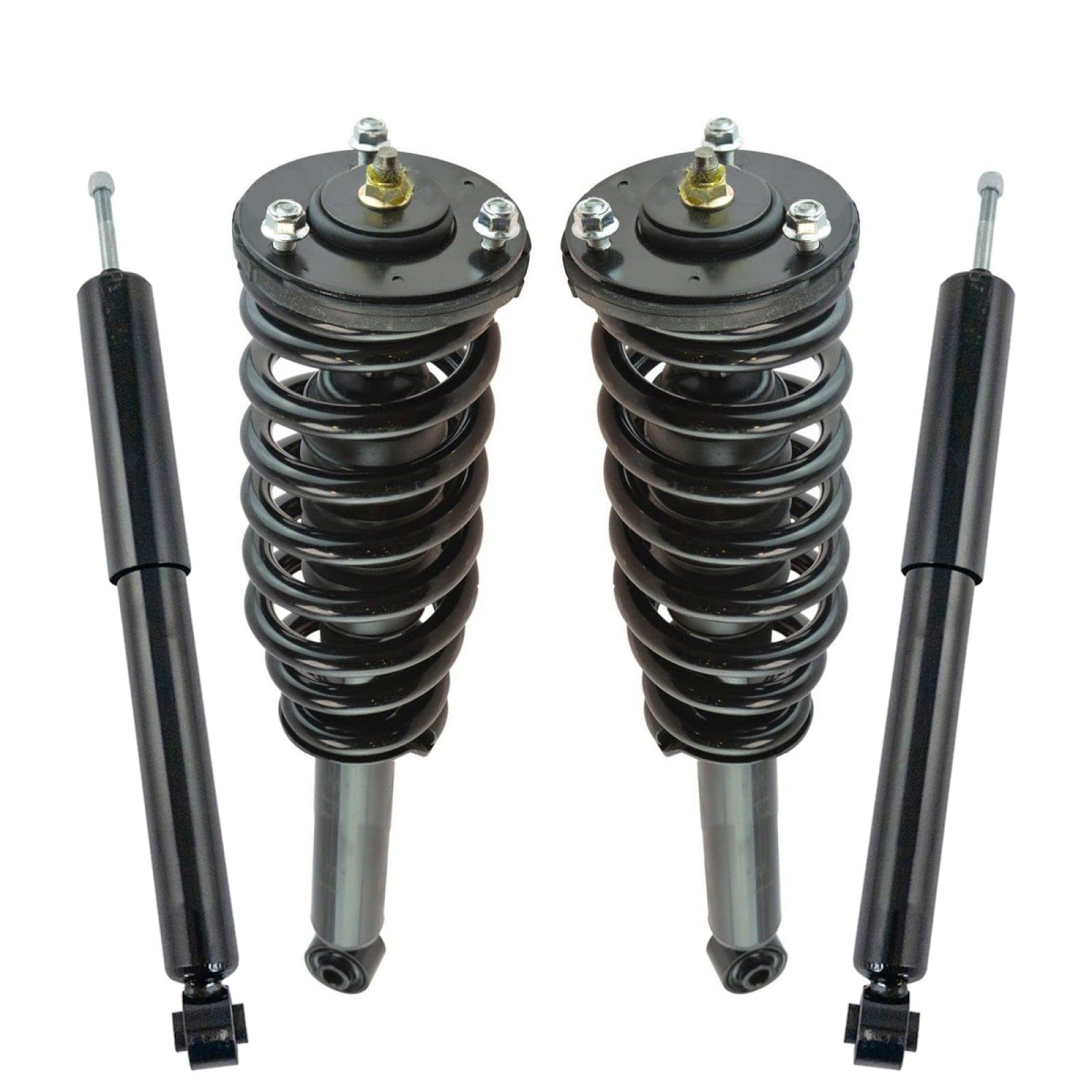 Trq Front And Rear Complete Strut Assembly & Shock Absorber Kit Shock & Spring Strut Assembly Compatible With 2007-2009 Kia Sore