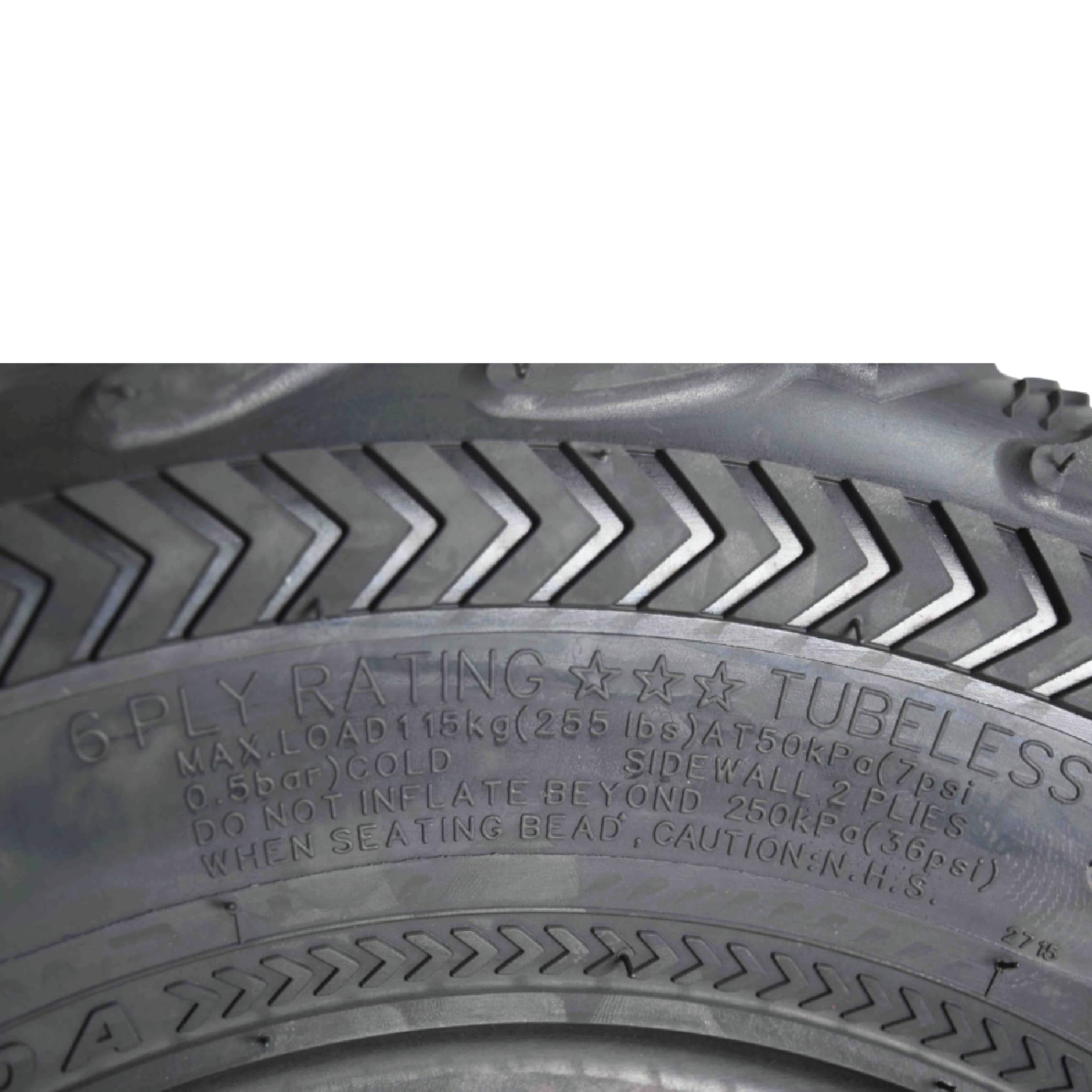 Kenda Bearclaw Ex K573-22X7-10 Front & 22X11-10 Rear Tires For All Terrain (Atv), Utv, And Side By Side (Sxs) Vehicles - 6-Ply -