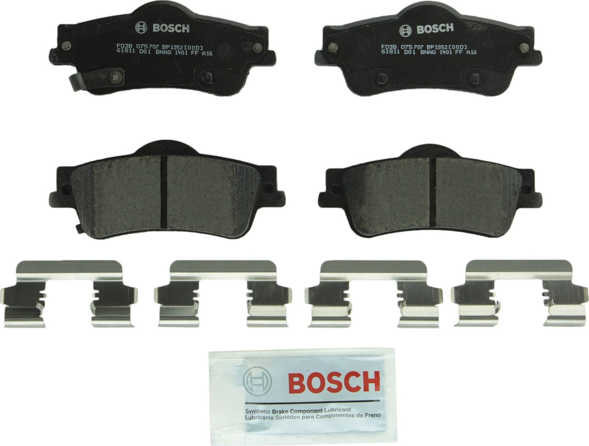 BOSCH BC636 QuietCast Premium Ceramic Disc Brake Pad Set - Compatible with Select Mazda Miata; REAR